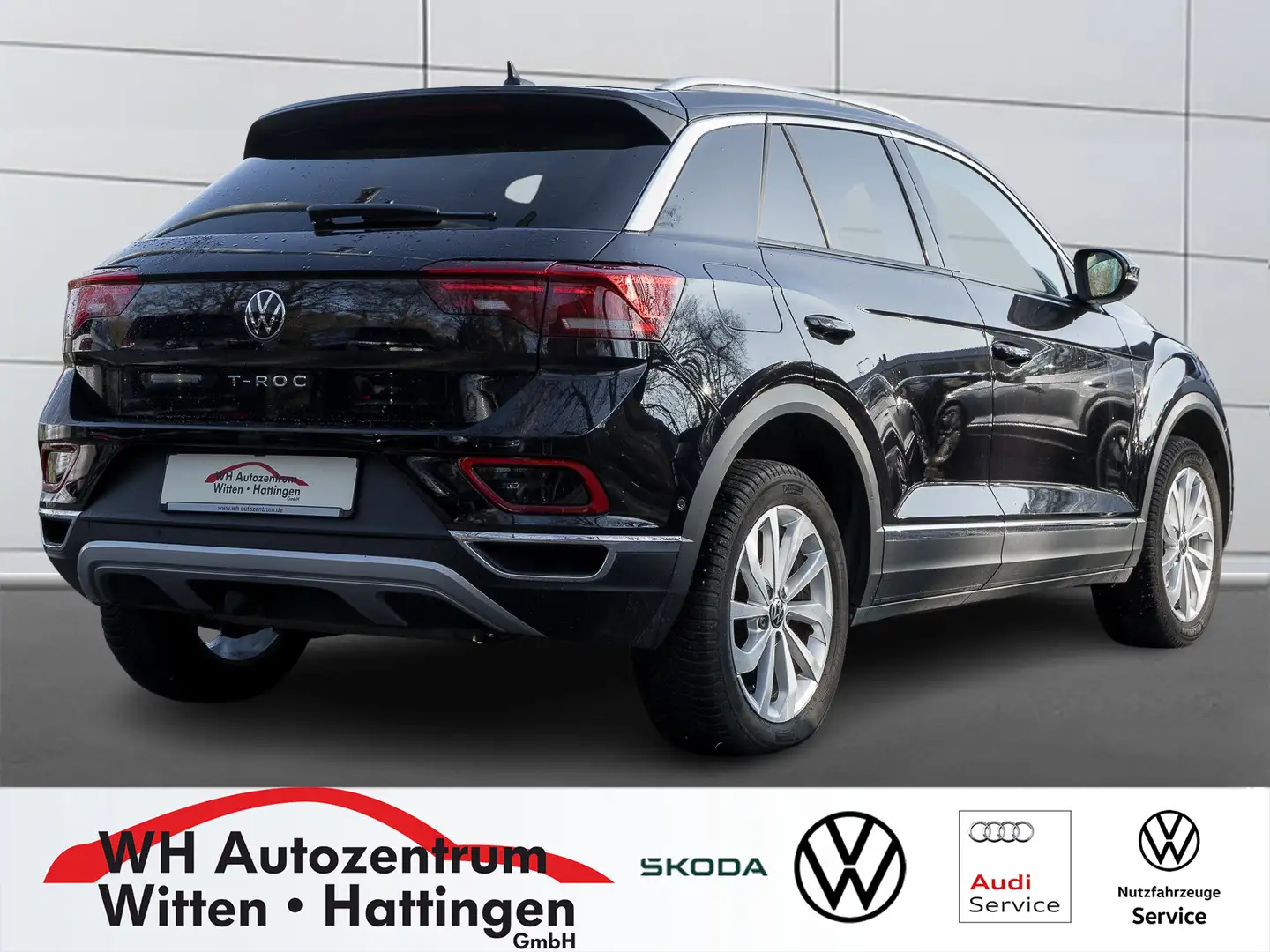 Volkswagen T-Roc 1.5 TSI STYLE NAVI AHK LED PDC GJ-REIFEN Schwarz - 2