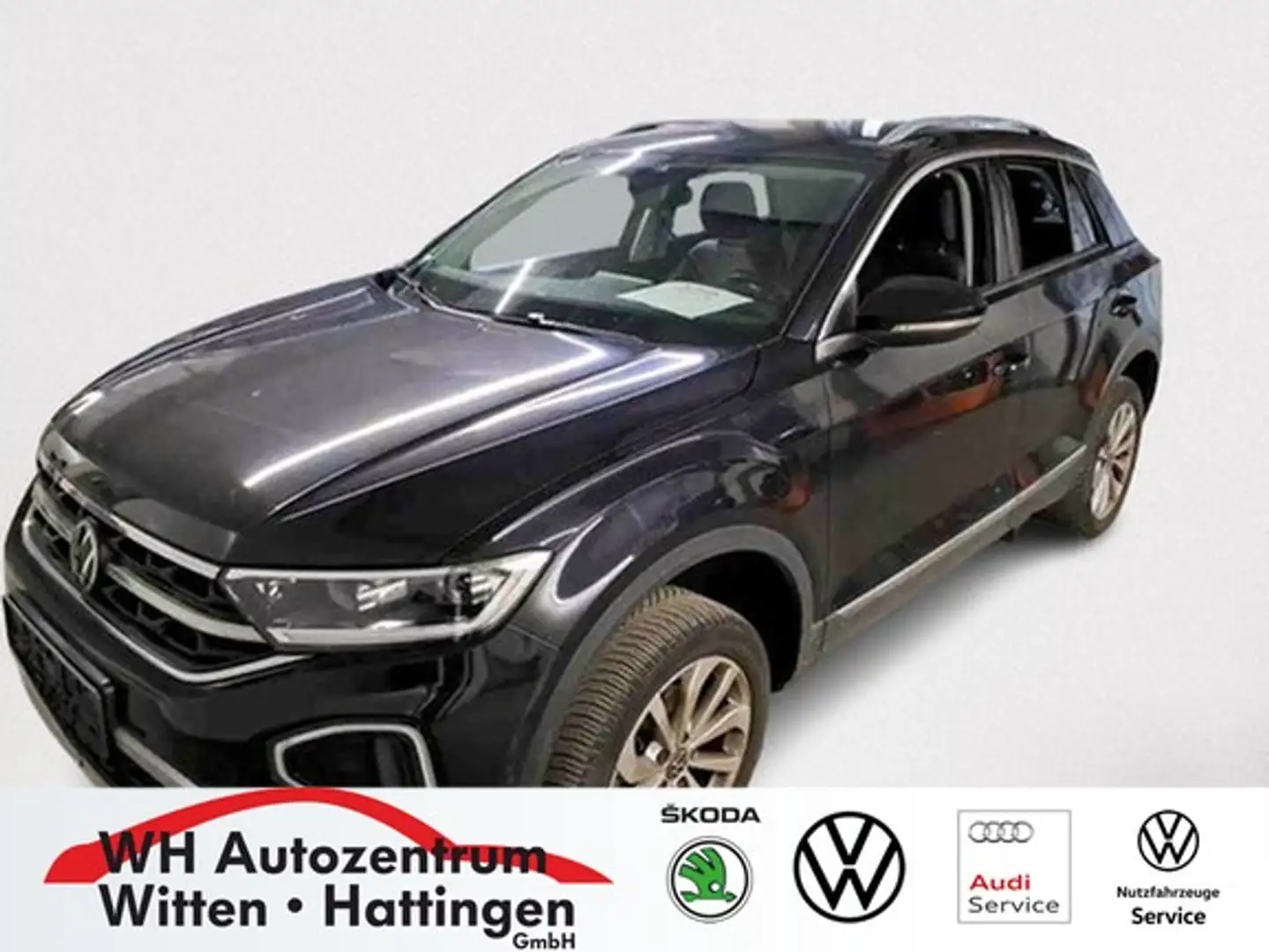Volkswagen T-Roc 1.5 TSI STYLE NAVI AHK LED PDC GJ-REIFEN Schwarz - 1