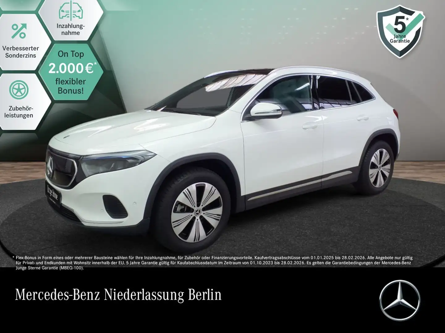 Mercedes-Benz EQA 250 PROG+ADVANCED+PANO+KAMERA+SPUR Weiß - 1