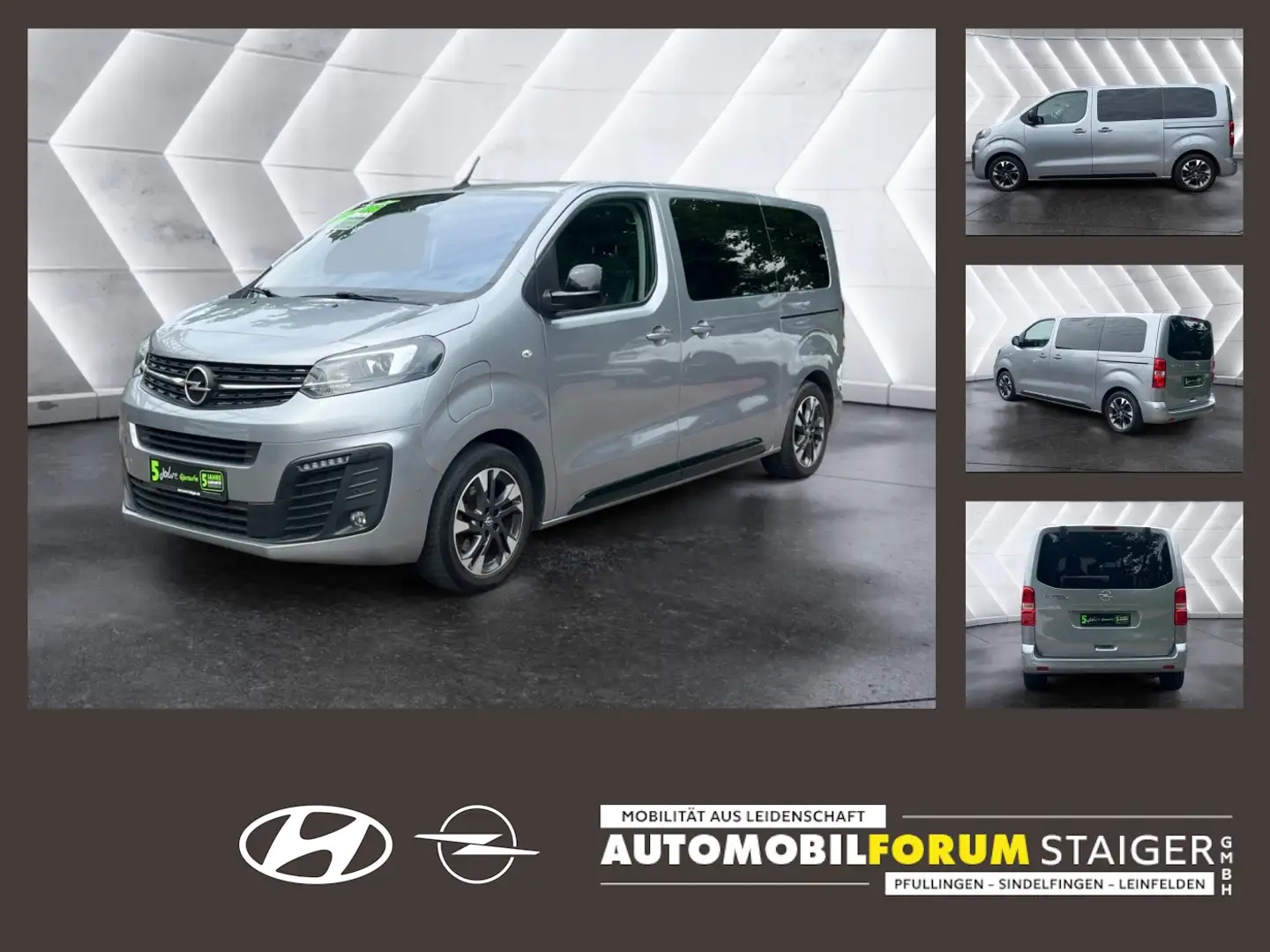 Opel Zafira Life Electric (75kWh) (L2) -e Tourer M LM Grijs - 1