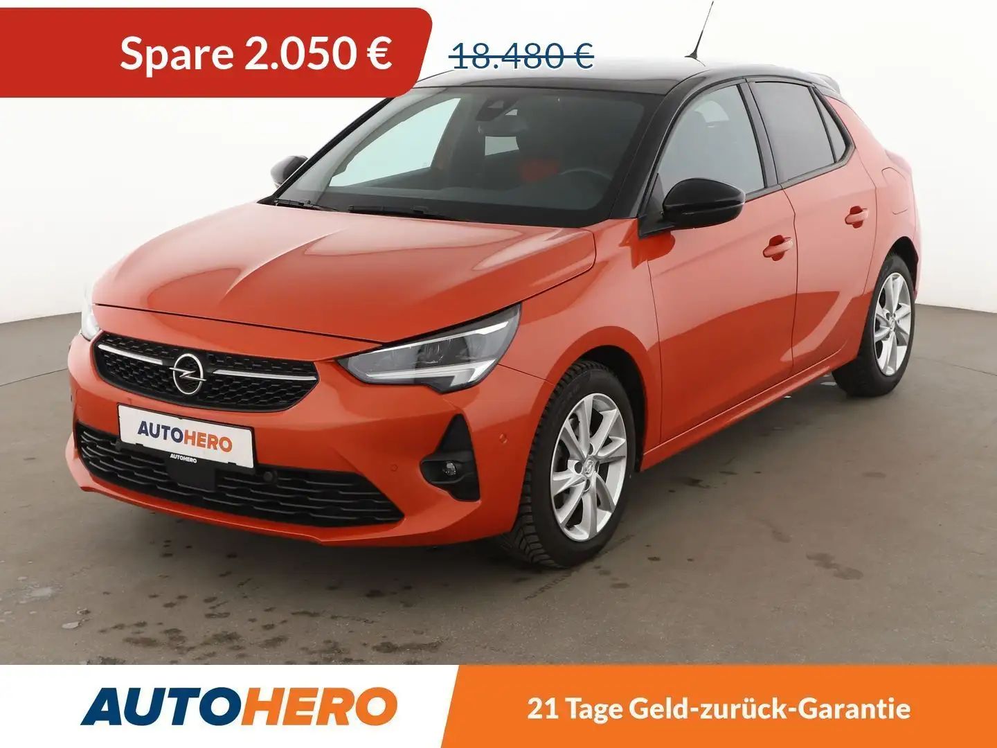 Opel Corsa 1.2 Turbo GS Line Aut.*LED*NAVI*CAM*PDC*SHZ*PANO* Orange - 1