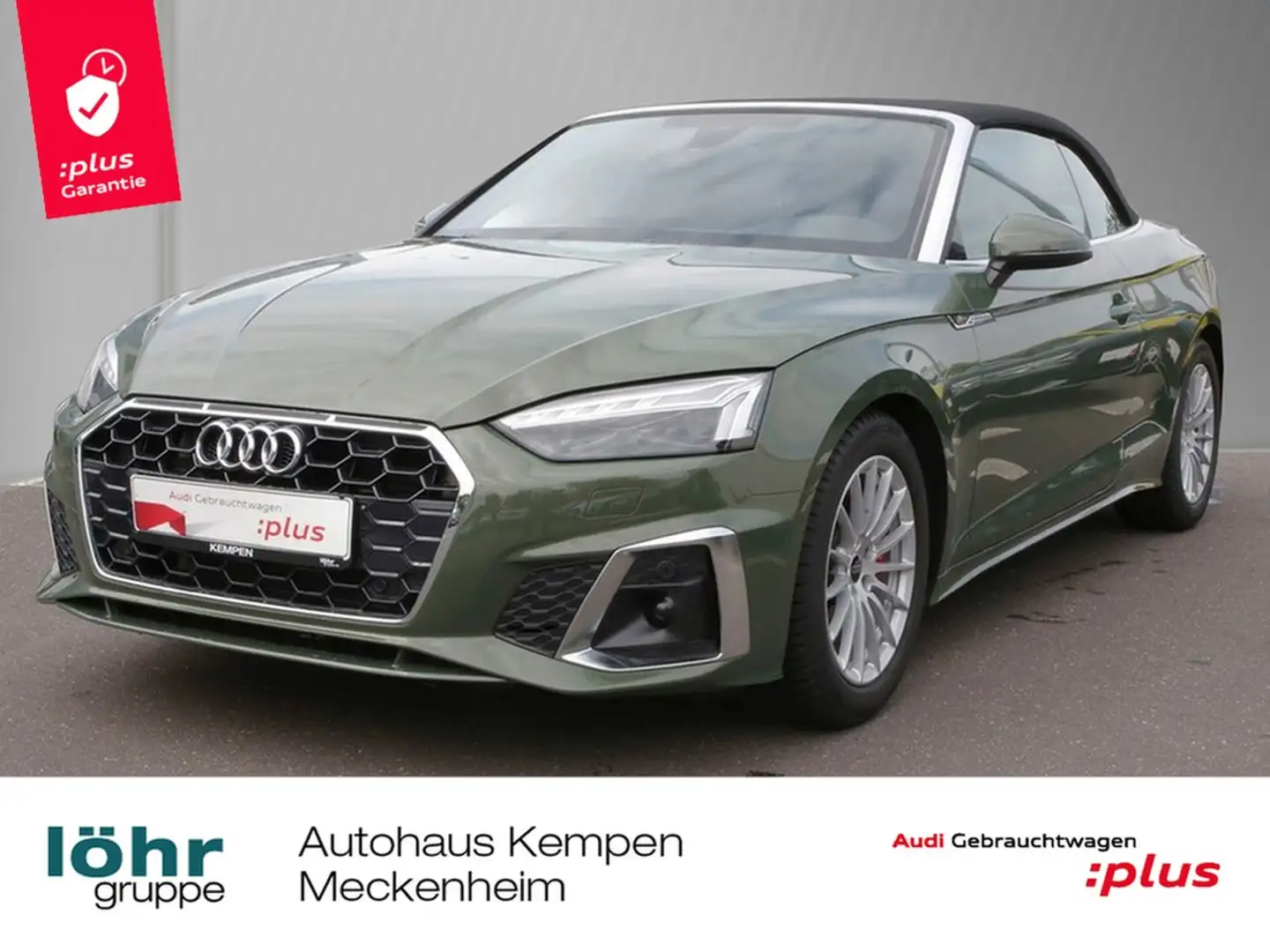 Audi A5 Cabriolet 40 TDI S line 18" Navi Matrix AHK Grün - 1