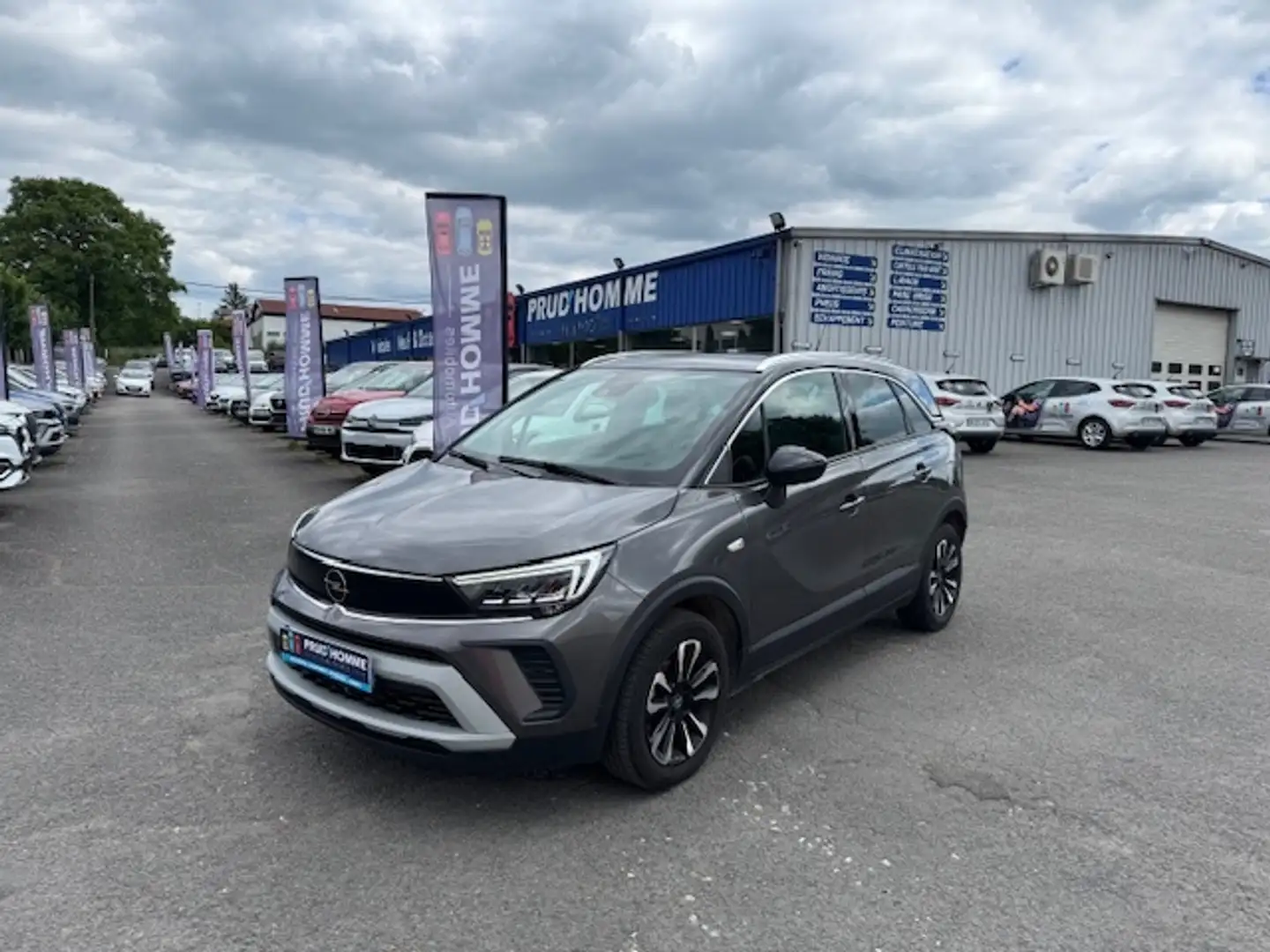 Opel Crossland 1.5 D 110CH ELEGANCE TOIT PANORAMIQUE Gris - 1