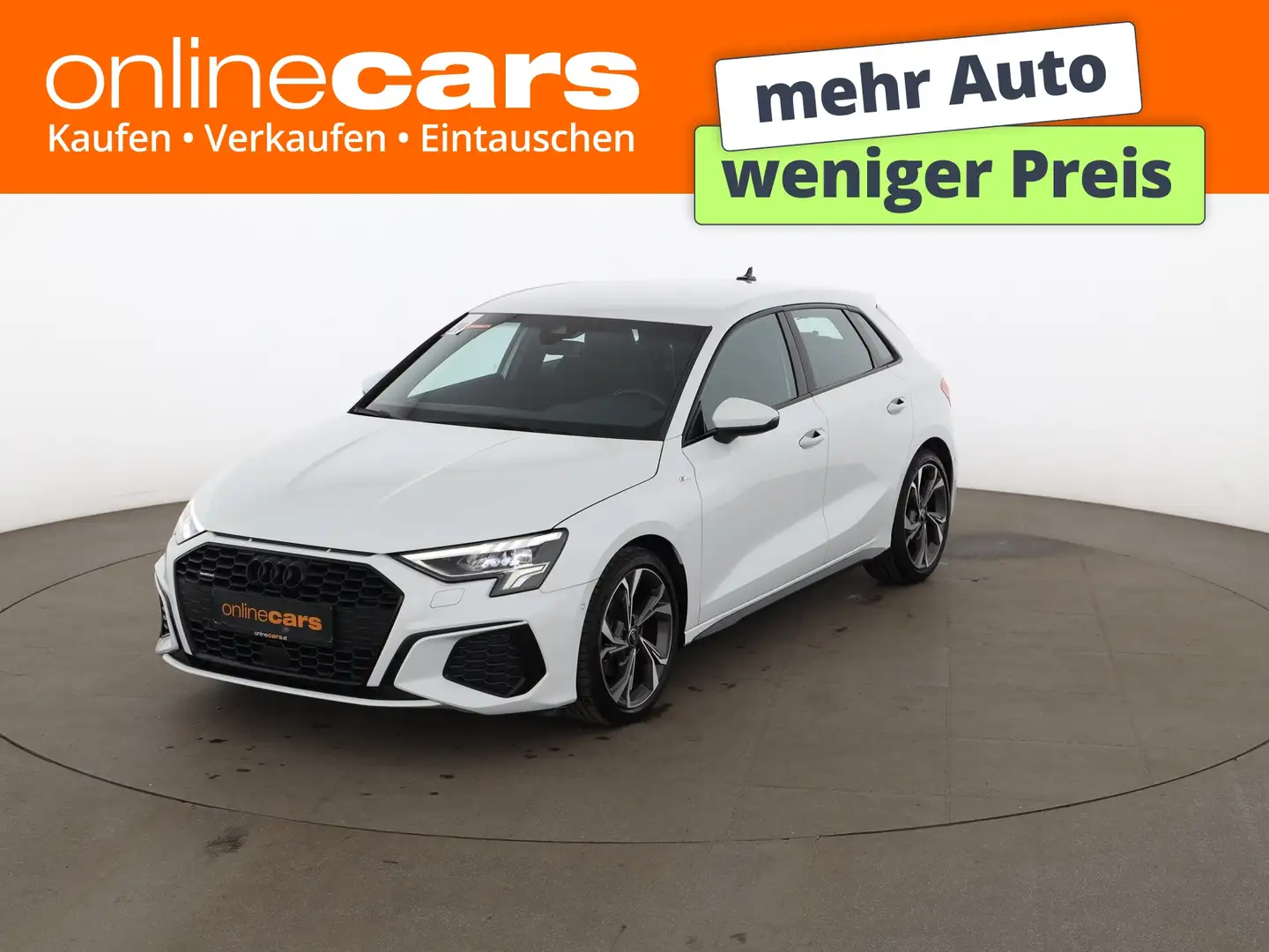 Audi A3 SB 35 TDI S-Line Aut LED RADAR LEDER R-CAM NAV Weiß - 1