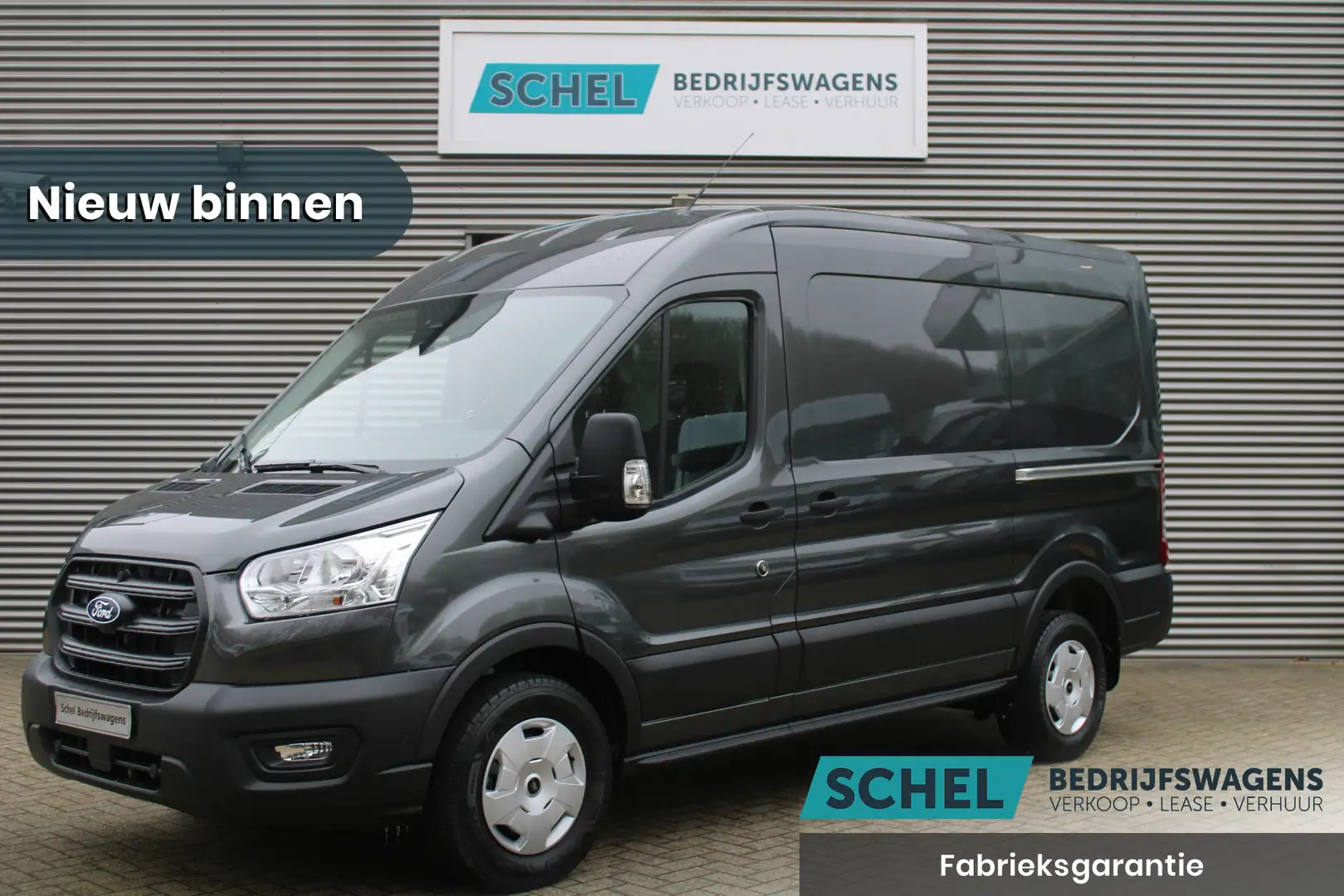 Ford Transit 350 2.0 TDCI L2H2 Trend 165pk - Facelift - 2x Schu Grijs - 1