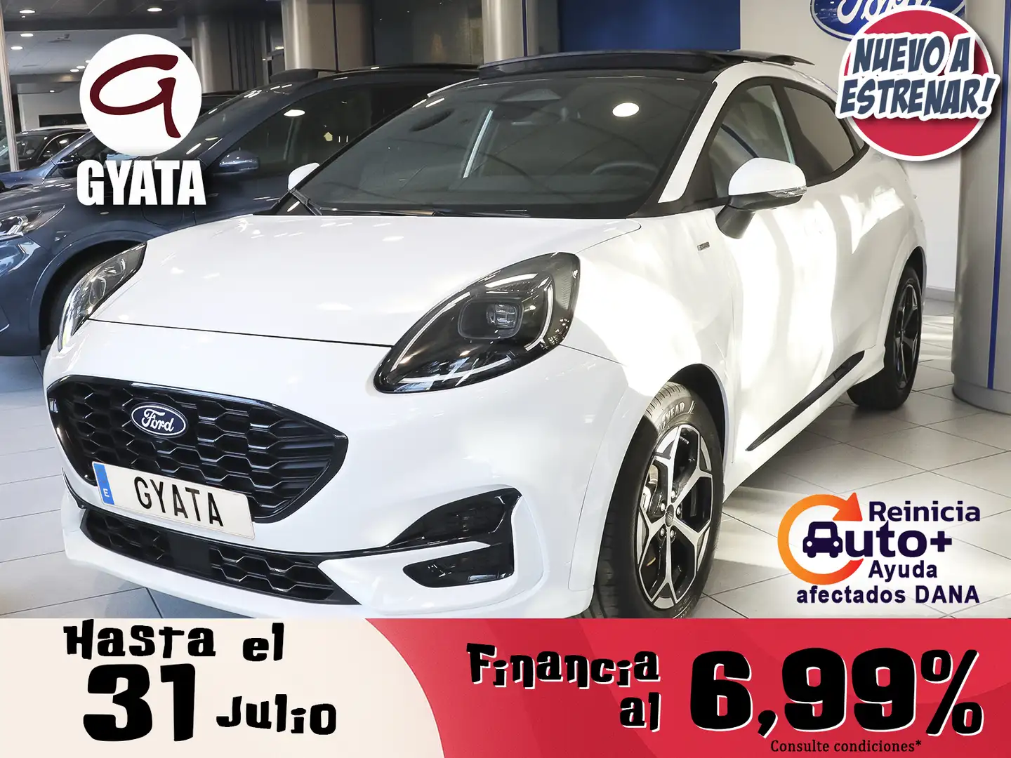 Ford Puma 1.0 EcoBoost MHEV ST-Line Aut. 125 Blanco - 1