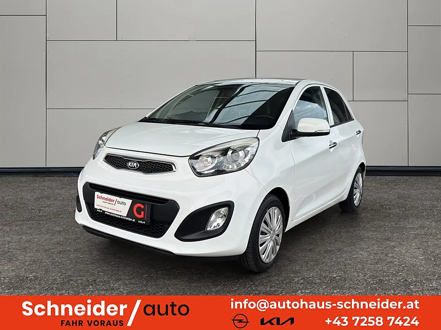 Kia Picanto 1,2 MPI Gold Aut. Weiß - 1