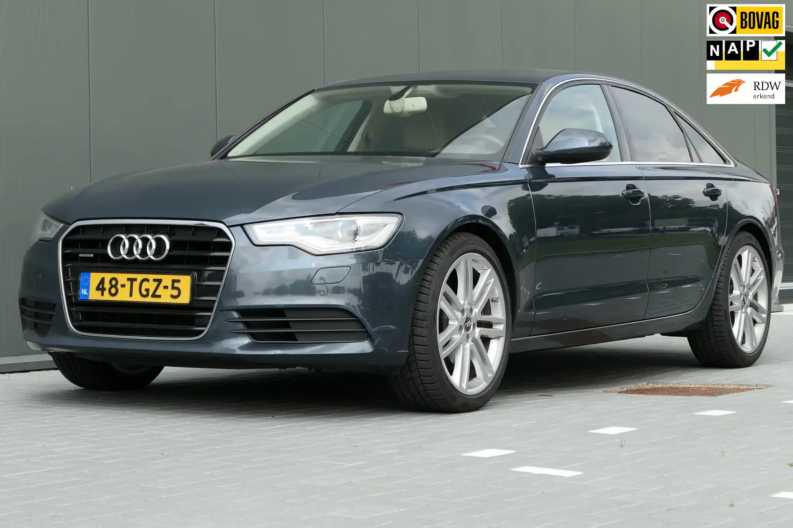 Audi A6 Limousine 3.0 TFSI quattro NAP Pro Line Plus 300pk Blauw - 1