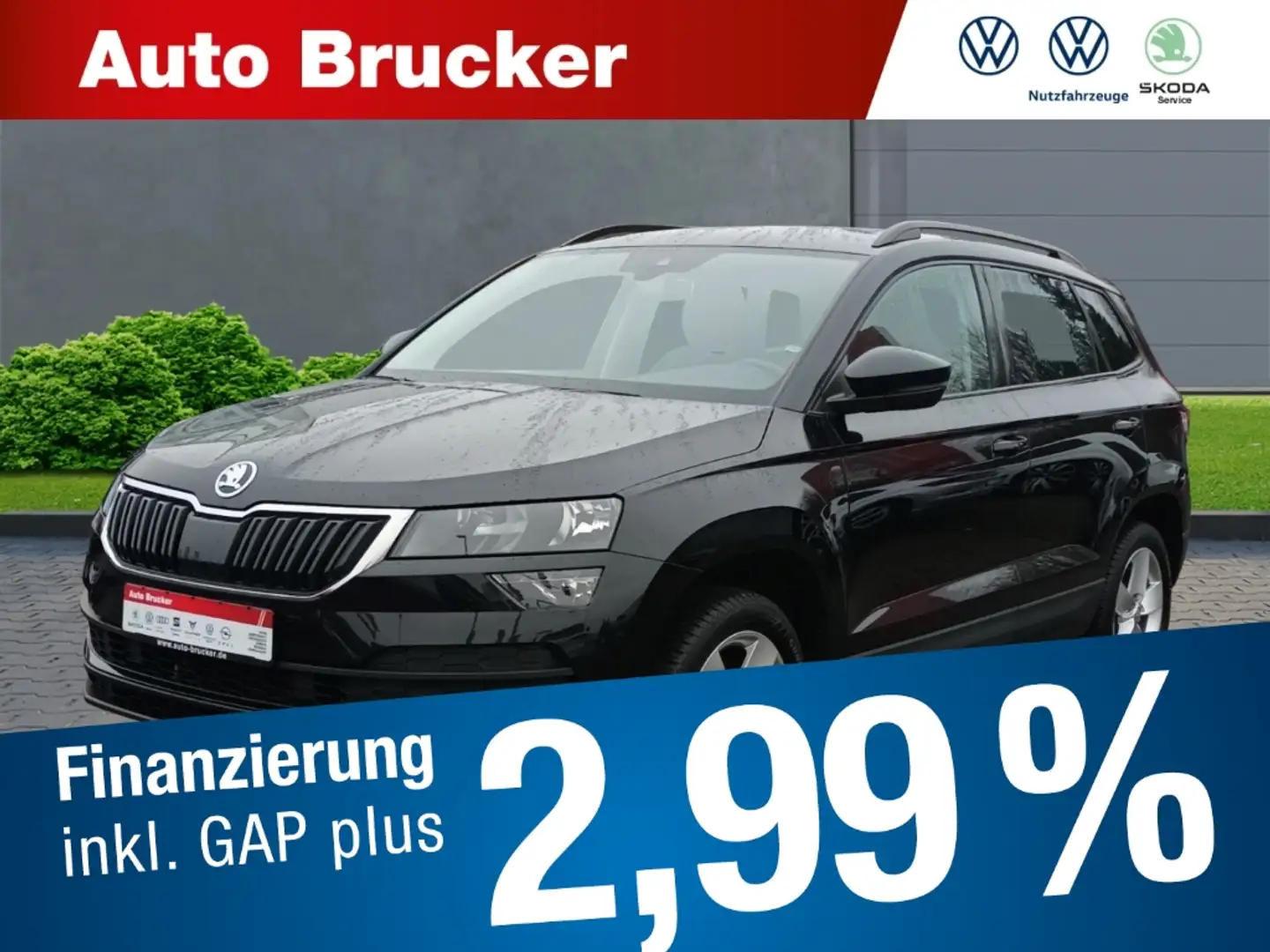 Skoda Karoq Ambition 4x4 2.0 TDI+Klimaautomatik+Alufelgen+DAB Schwarz - 1