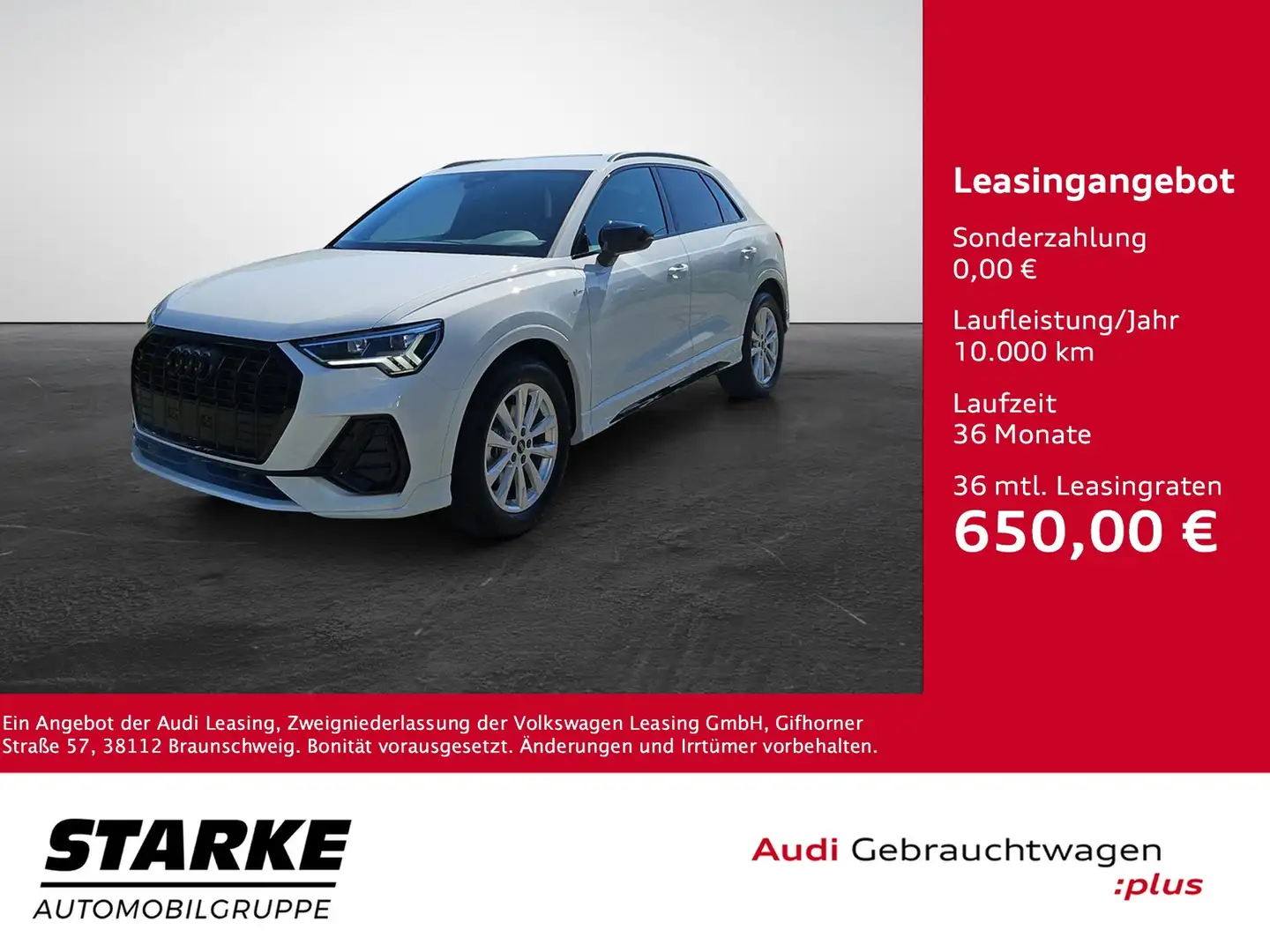 Audi Q3 35 TFSI S tronic S line AHK Assistent Paket Nav... Weiß - 1