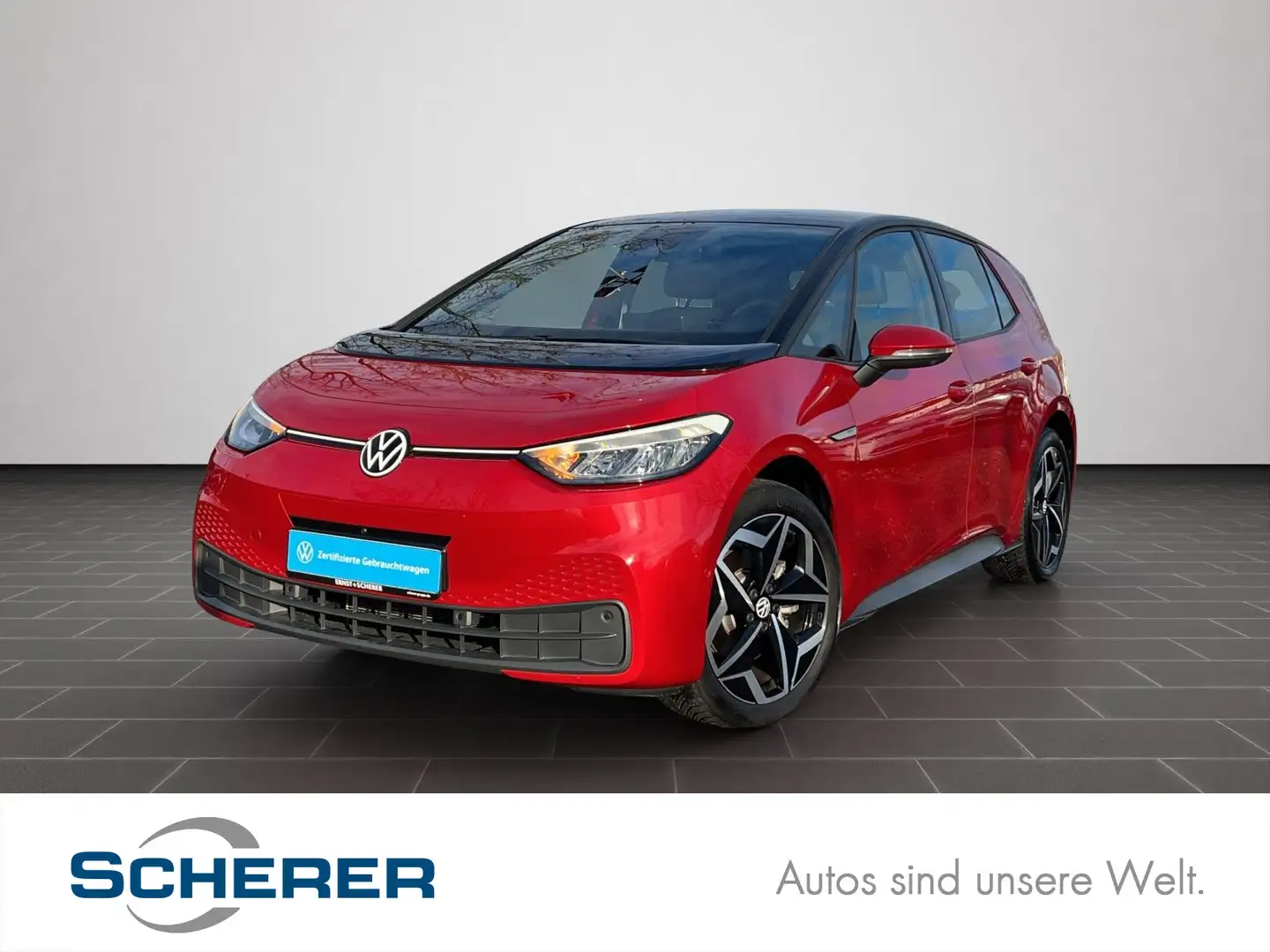 Volkswagen ID.3 Pro 58 kWh Wärmep+ACC+360°+Navi+App+19" Rot - 1