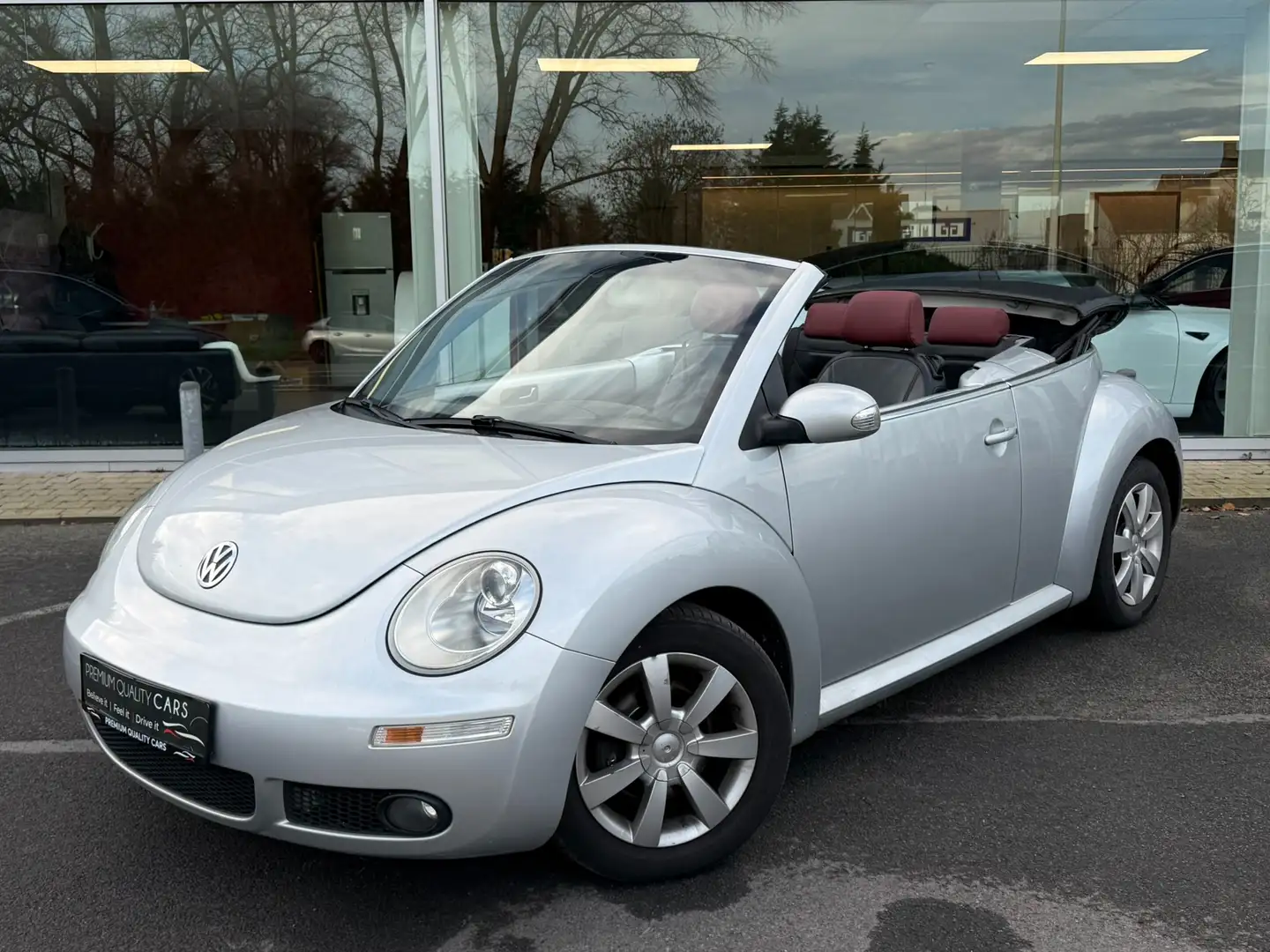 Volkswagen New Beetle 3500 € handelaasprijs CABRIOLET ZETELVERWARMING Gris - 1