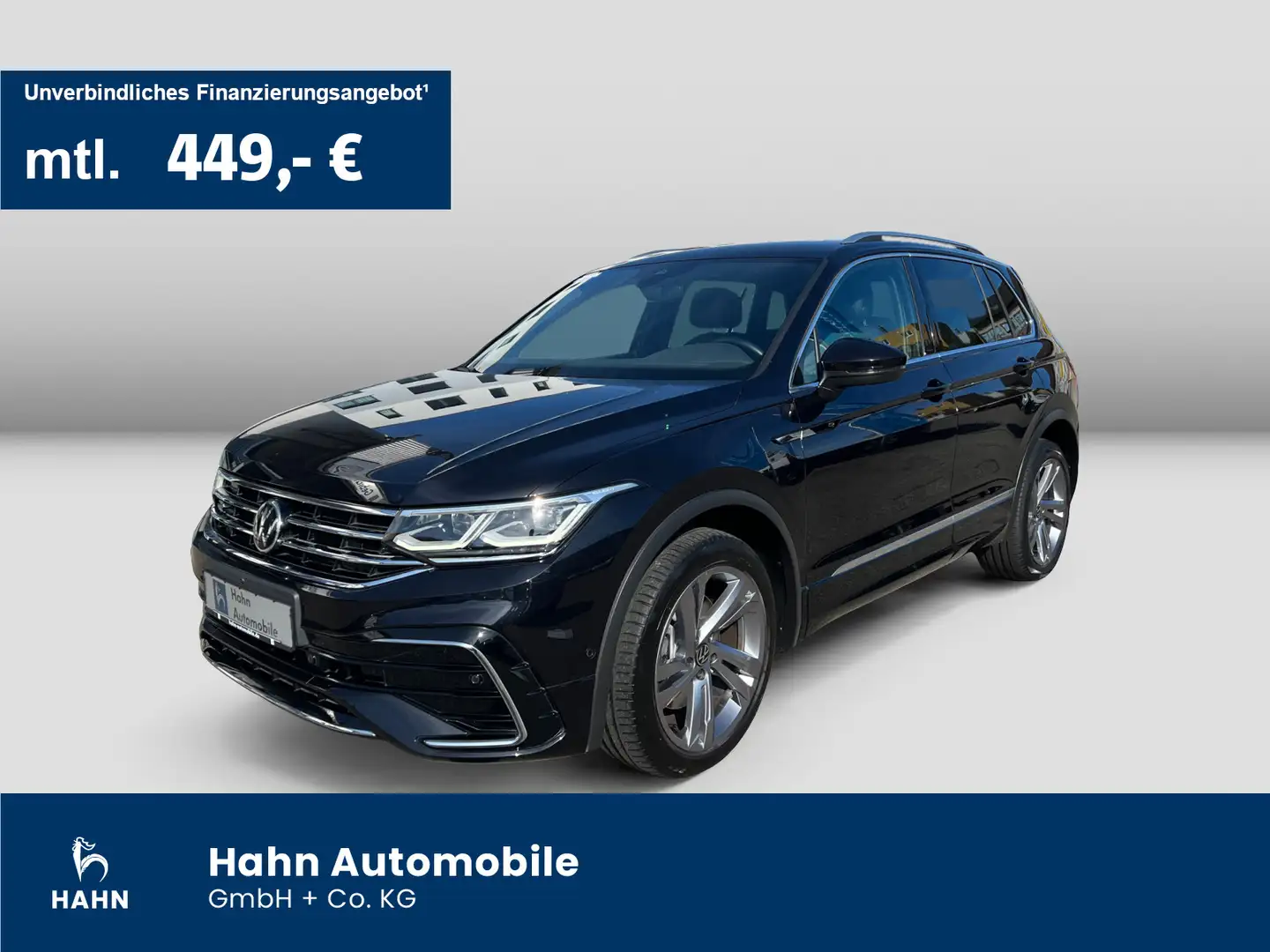 Volkswagen Tiguan 2.0TSI DSG 4Mo R-Line AHK 360° DCC Navi Schwarz - 1