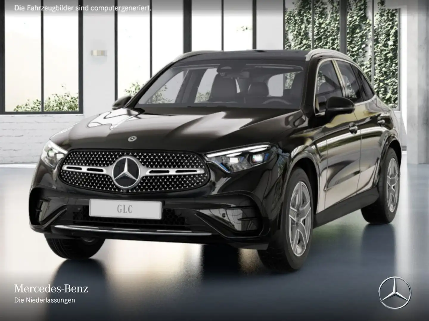 Mercedes-Benz GLC 300 e 4M AMG+PANO+360+BURMESTER+TOTW+KEYLESS Schwarz - 2