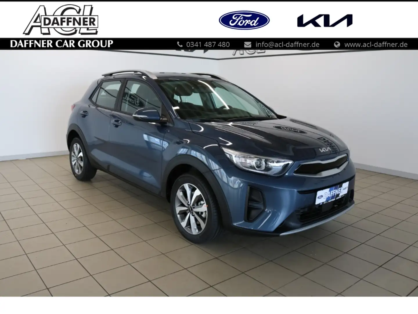 Kia Stonic Vision 1.0 T-GDI Klima/Navi/Kamera Blau - 1