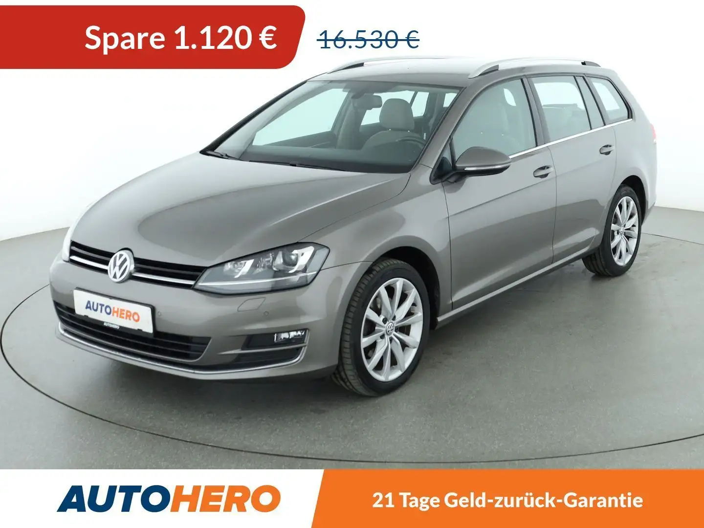 Volkswagen Golf 2.0 TDI Highline BMT Aut.*PDC*SHZ*TEMPO*KLIMA* Grau - 1
