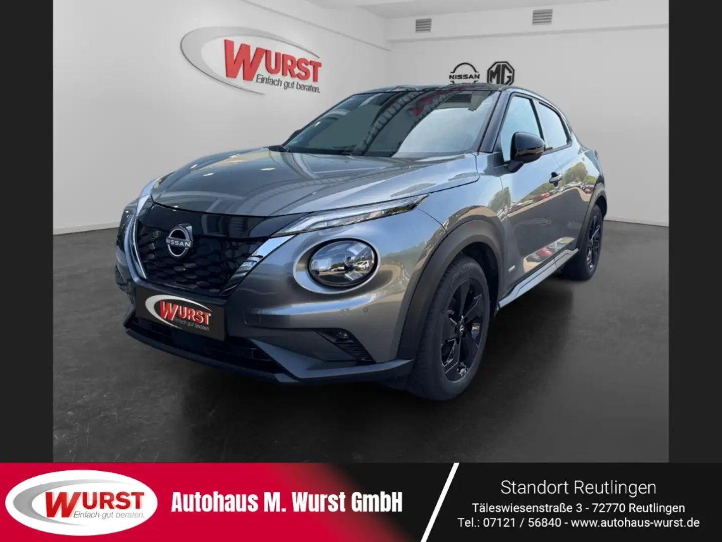 Nissan Juke Hybrid N-Connecta Navi Carplay Sitzheizung 1.6 EU6 Grau - 1