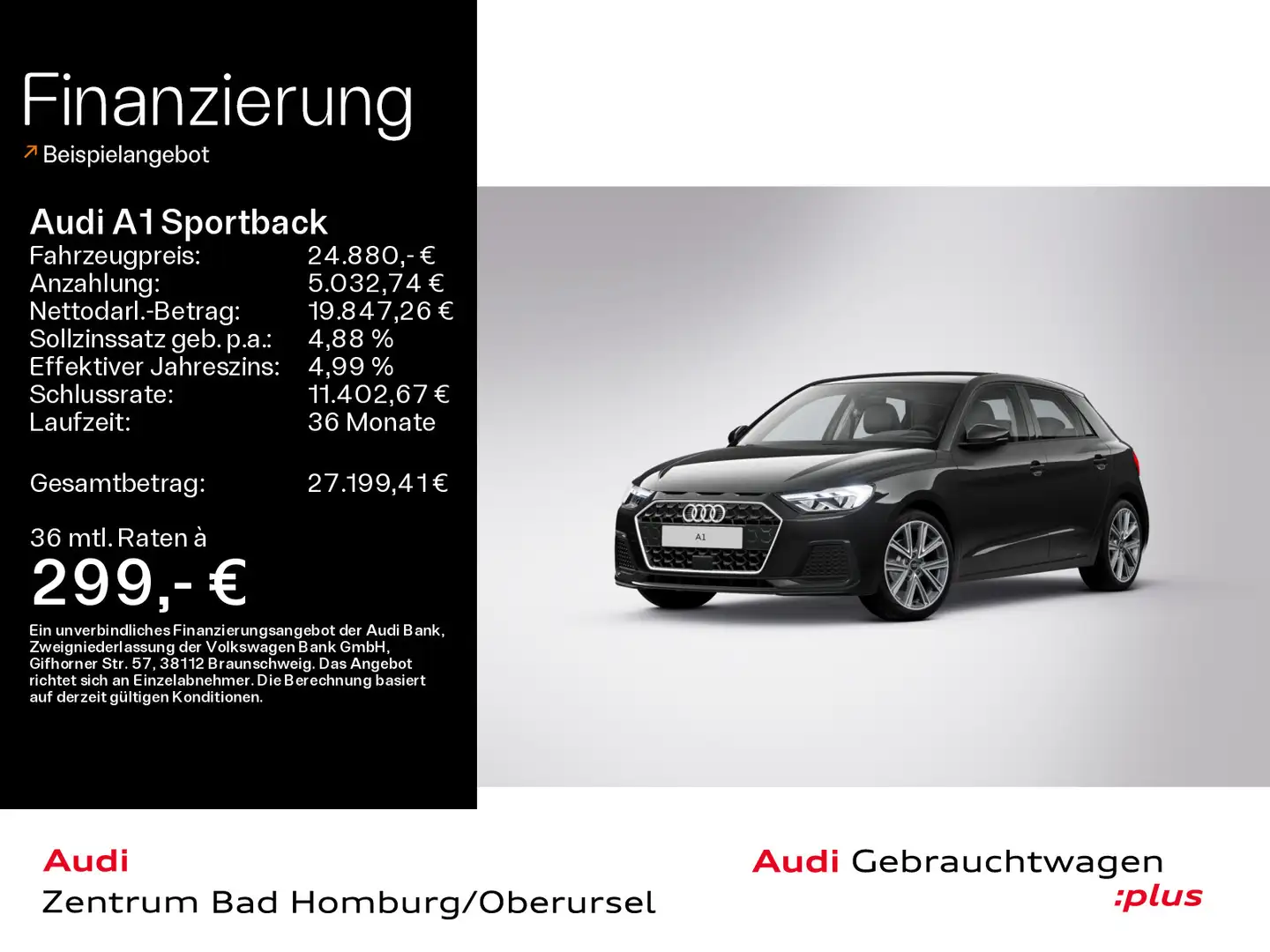Audi A1 Advanced 35 TFSI*Navi*LED*Alu*PDC*V Schwarz - 1