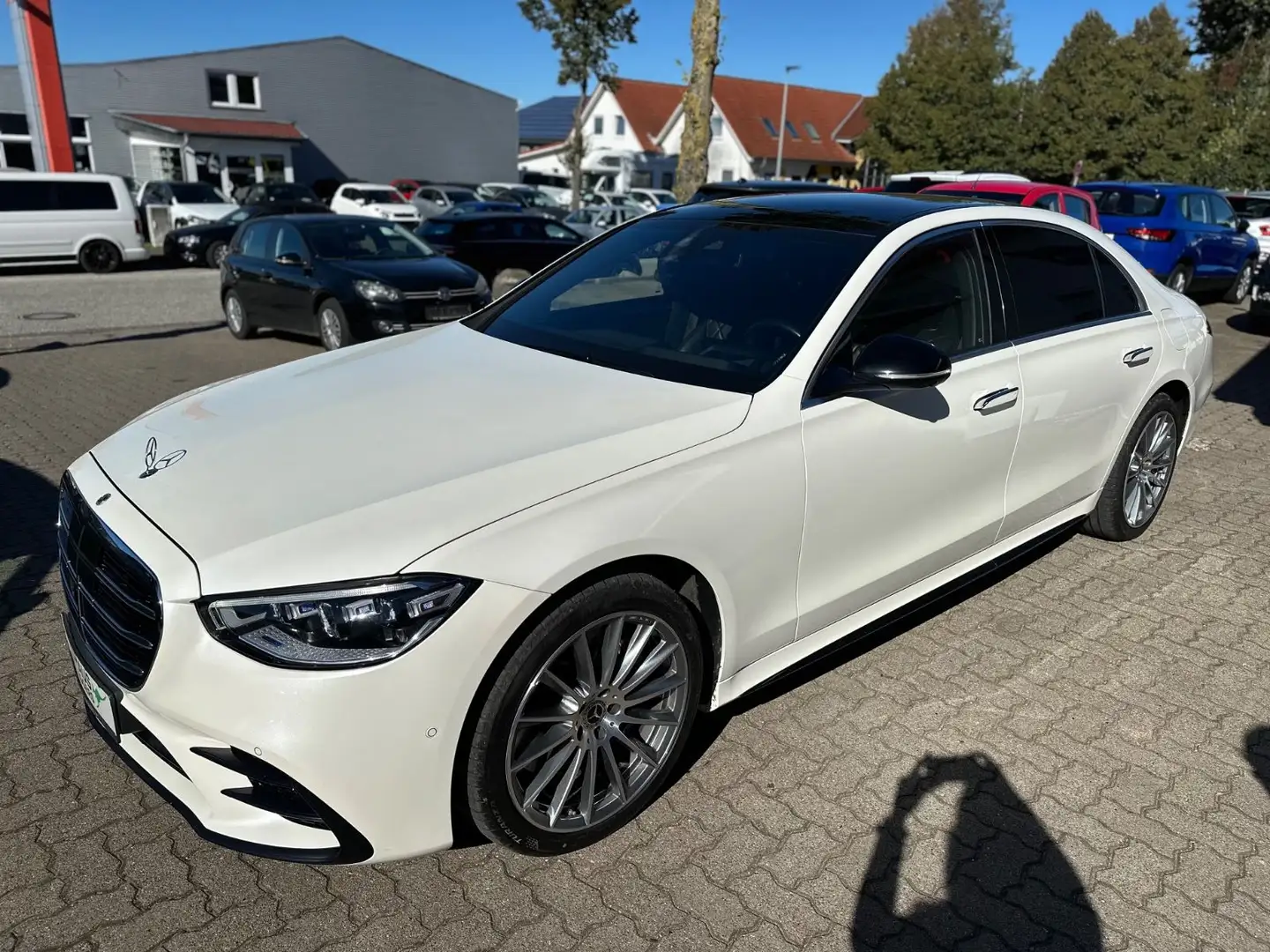 Mercedes-Benz S 580 e 4M LANG AMG/CHAUFFEUR/NP:210T €/PANO Weiß - 2