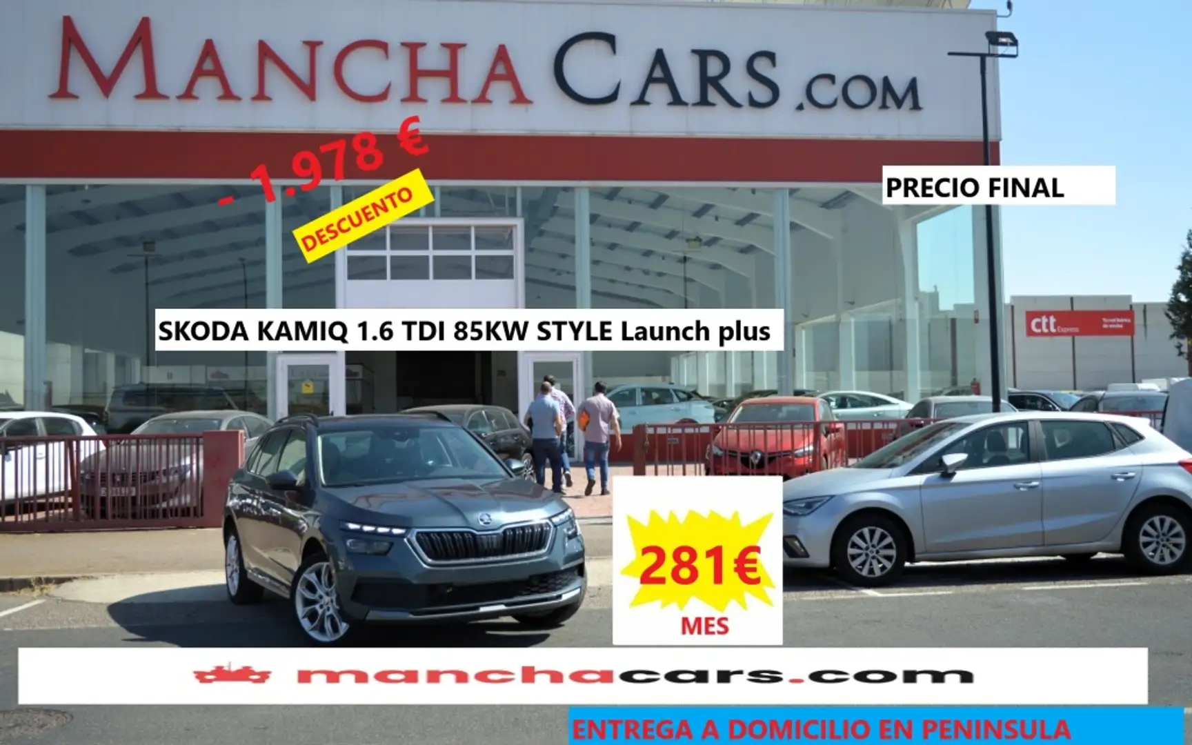 Skoda Kamiq 1.6TDI Style Gris - 1