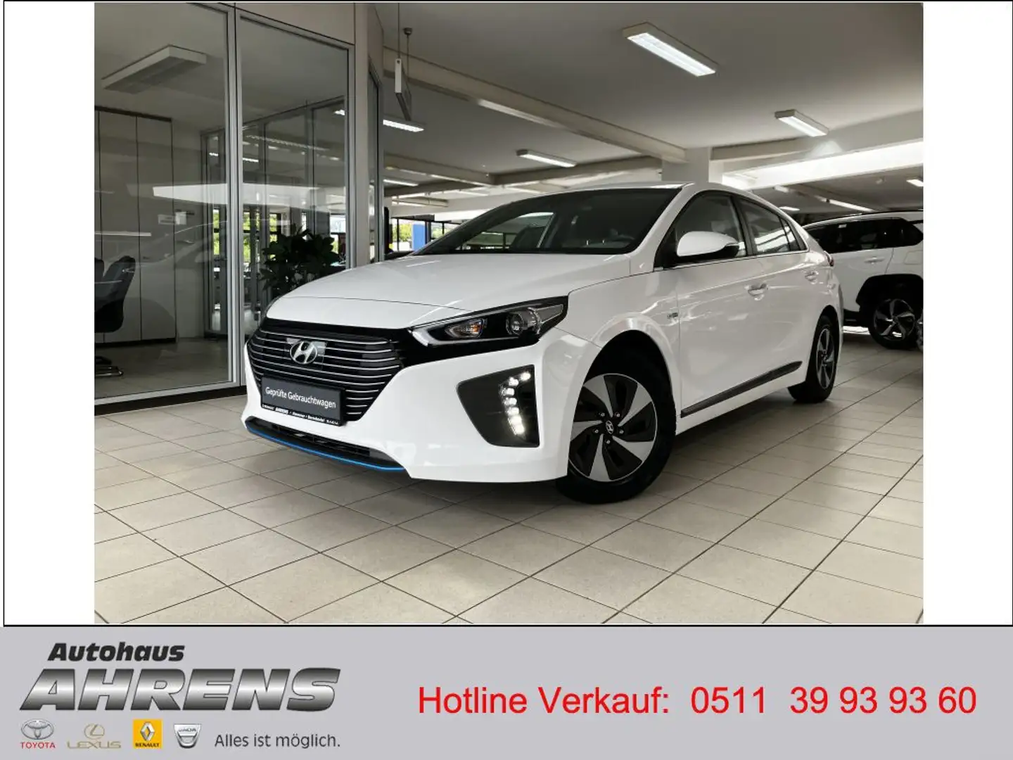 Hyundai IONIQ Style Allwetter Navi Klimaauto Einparkhilfe Sitzhe Beyaz - 1