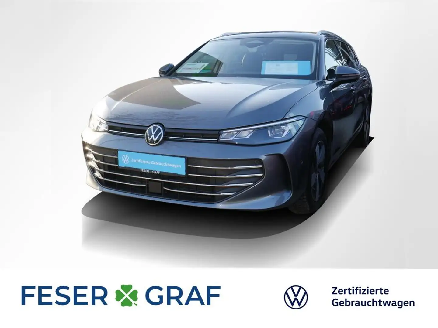 Volkswagen Passat 2.0 TDI Business DSG ACC AHK LED Nav 360° Grau - 1