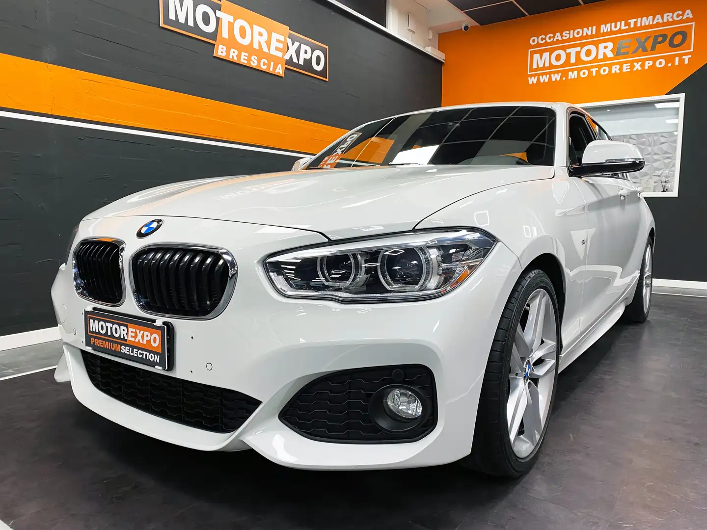 BMW 118 i 5p 136Cv M Sport Shadow Line Black Led-18"-PDC- Blanc - 1