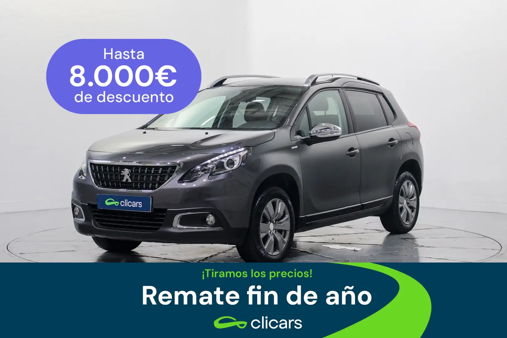 Peugeot 2008 1.2 PureTech Style 82 Gris - 1