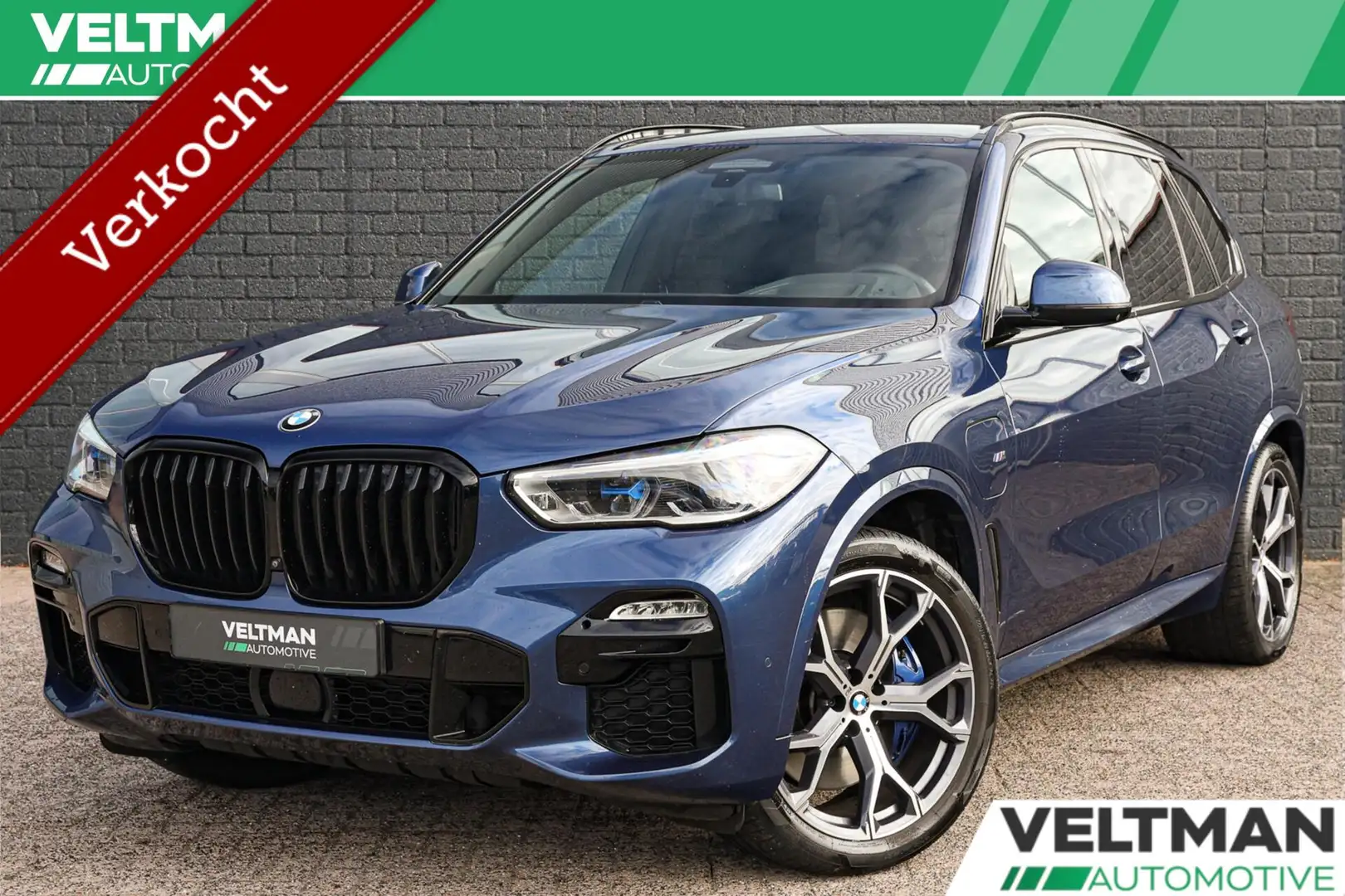 BMW X5 xDrive45e High Executive M-SPORT TREKHAAK LASER CO Blauw - 1