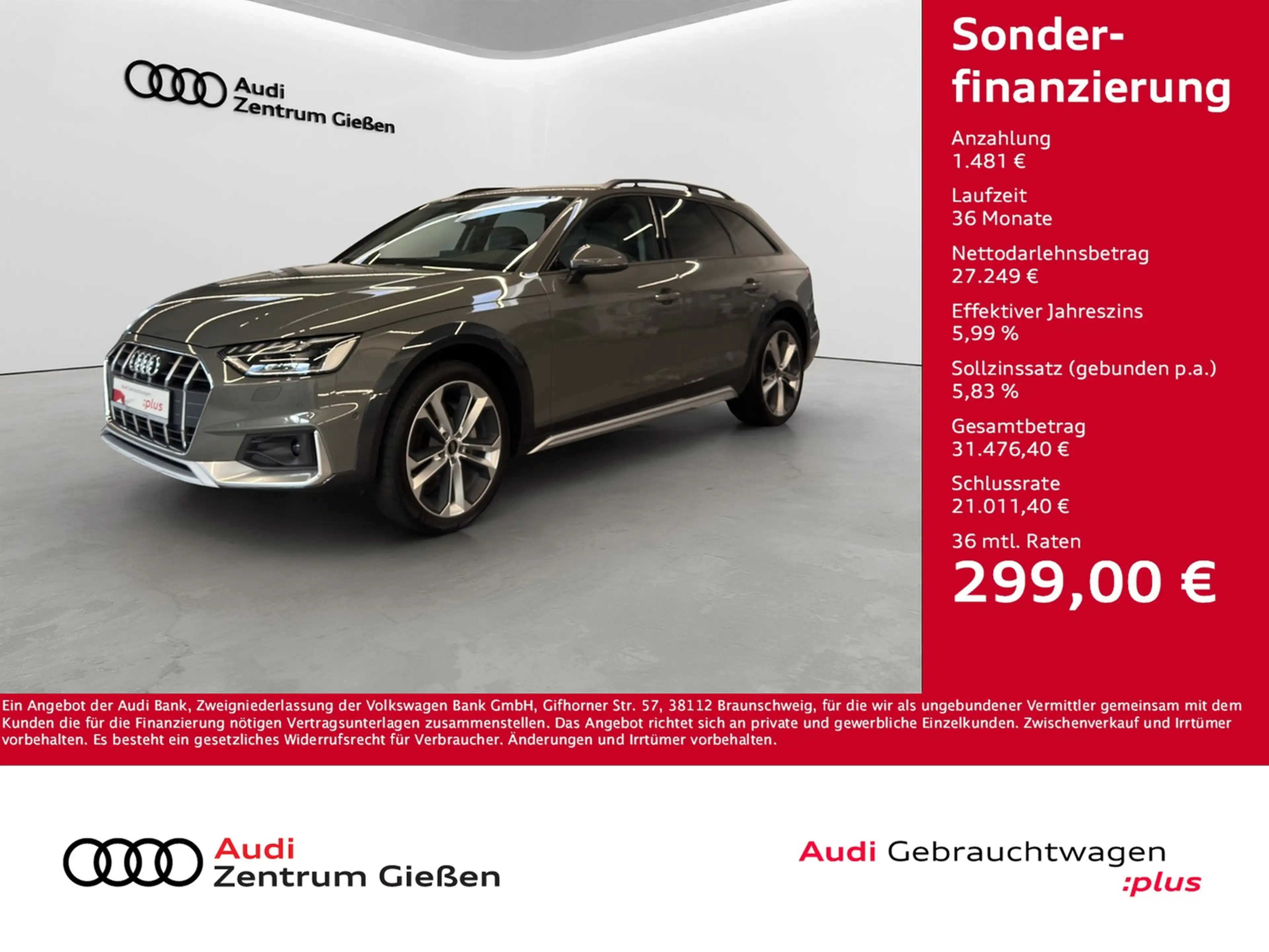 Audi A4 allroad 40 TDI quattro AHK LED 360°Kamera Nav — photo 2