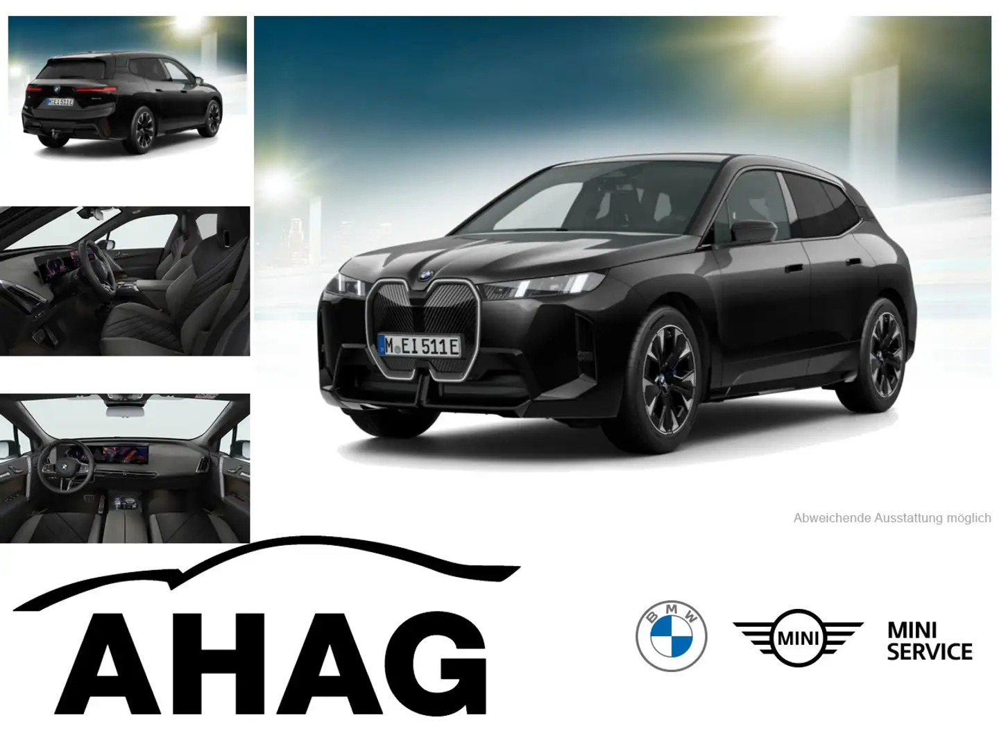 BMW iX xDrive45 Navi Tempom.aktiv Bluetooth PDC MP3 Schn. Schwarz - 1