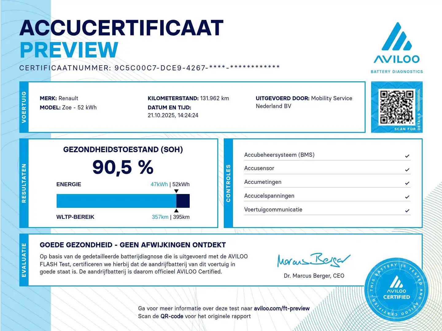 Renault ZOE R110 Life Carshare 52 kWh KOOPACCU SOH90% W.pomp C Rood - 2