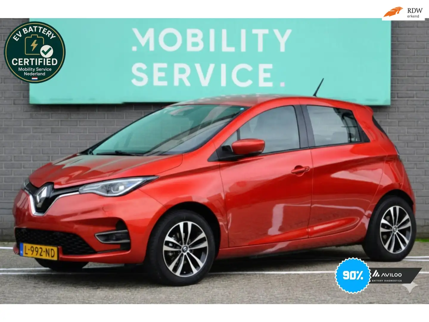 Renault ZOE R110 Life Carshare 52 kWh KOOPACCU SOH90% W.pomp C Rood - 1