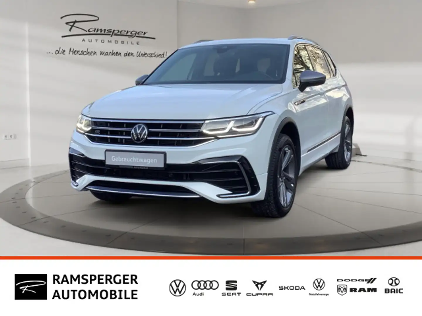 Volkswagen Tiguan Allspace 2.0 TSI DSG R-Line 4M. AHK Pano Weiß - 1