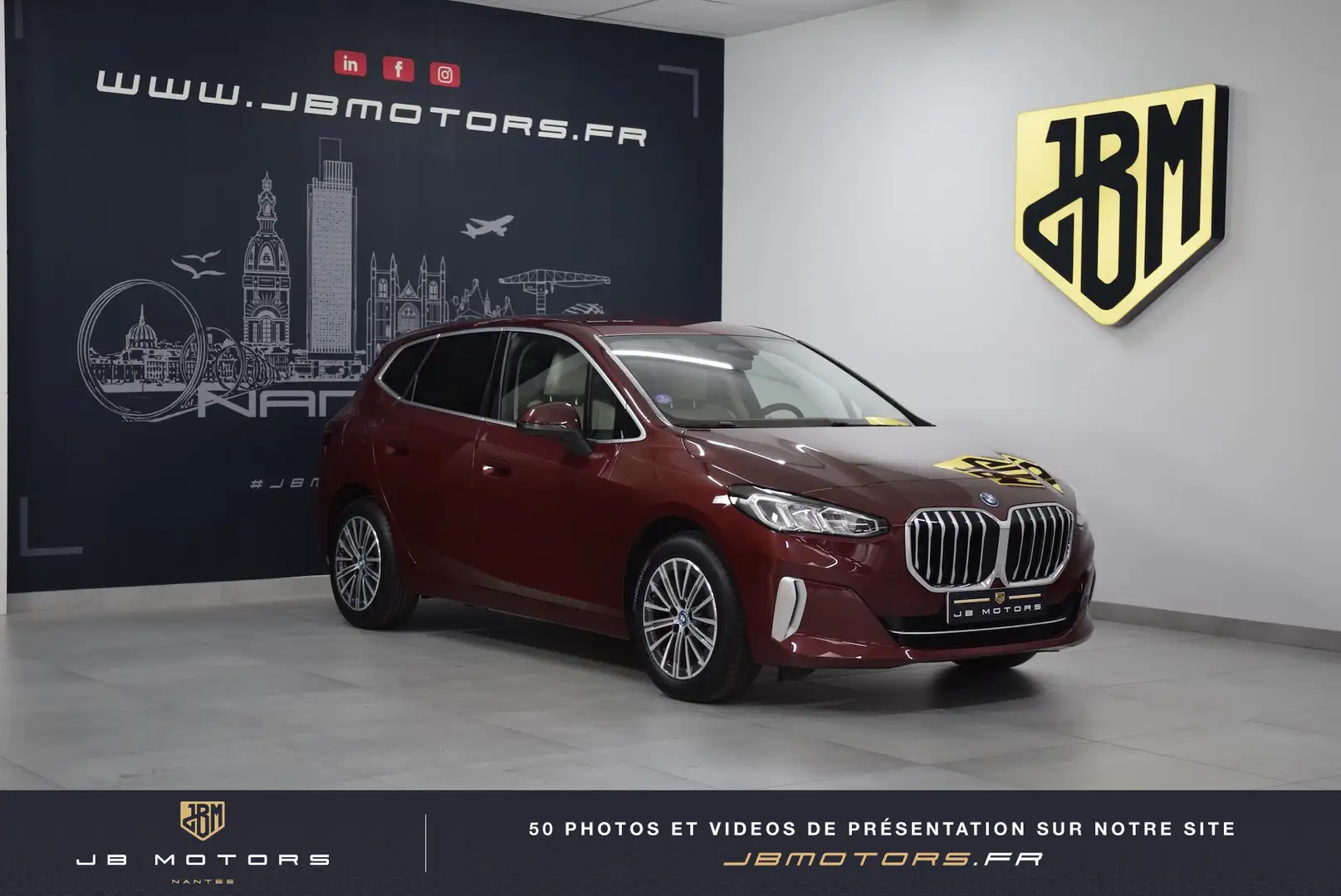 BMW 225 Active Tourer 225e xDrive 245 ch DKG7 Luxury Rouge - 1