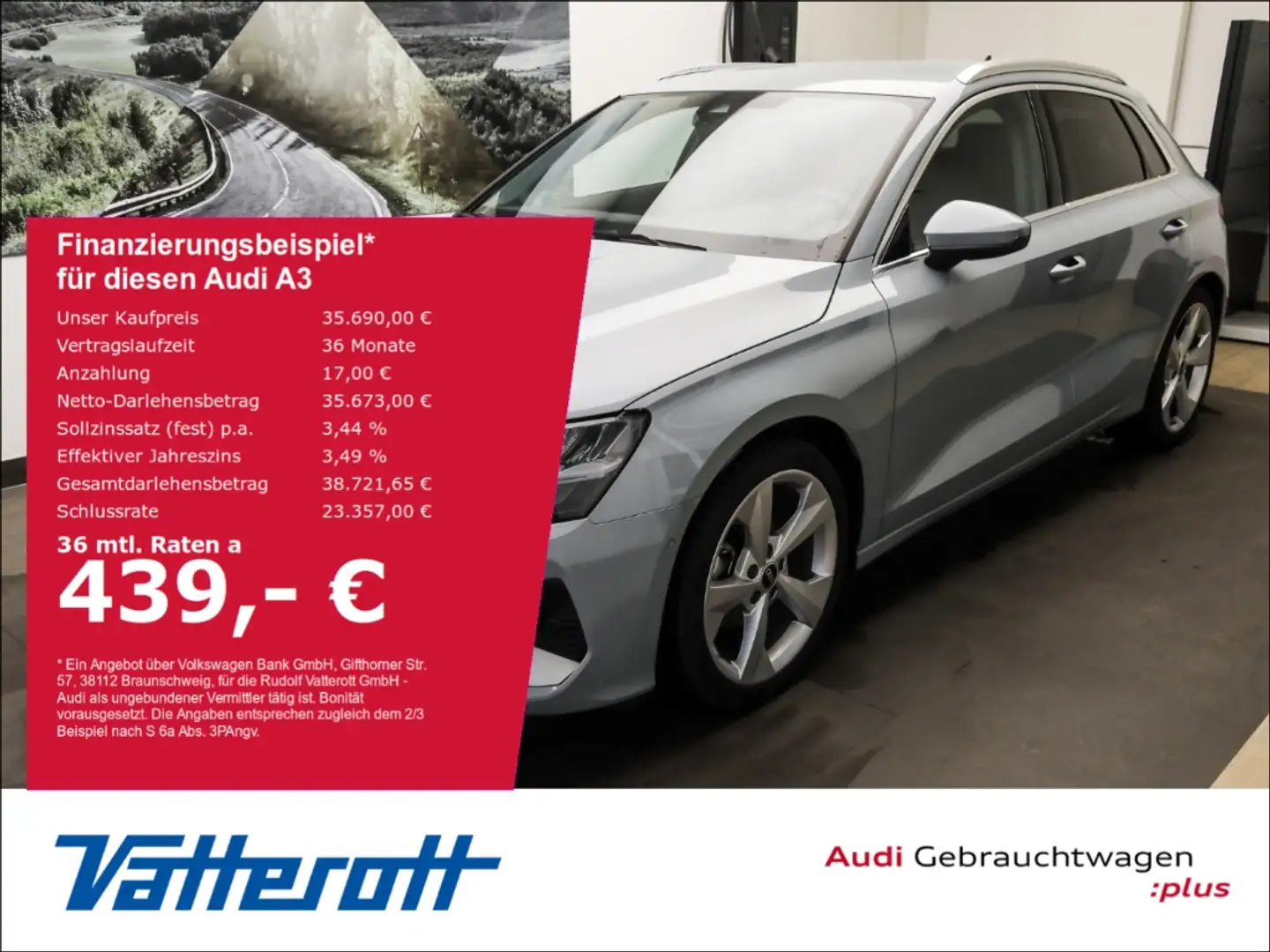 Audi A3 Sportback 35 TFSI advanced SONOS AHK Kamera Grau - 1