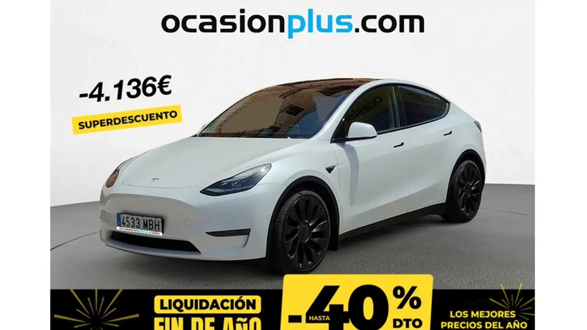 Tesla Model Y Performance AWD Blanc - 1