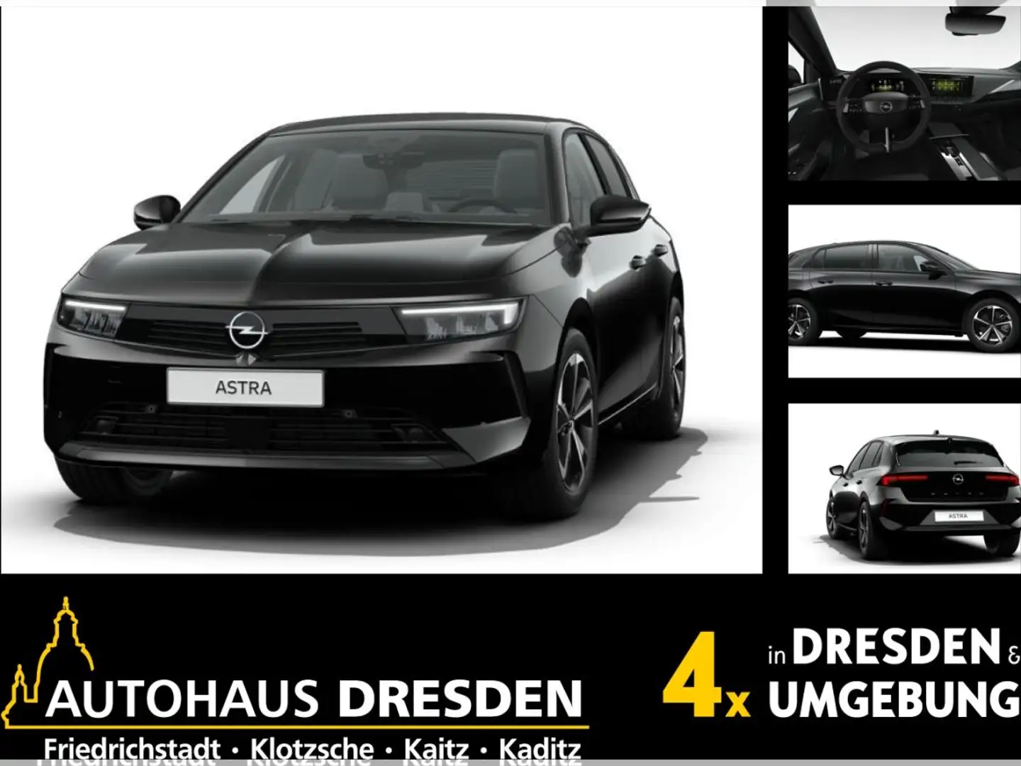 Opel Astra Edition 1.2 Turbo Schwarz - 1
