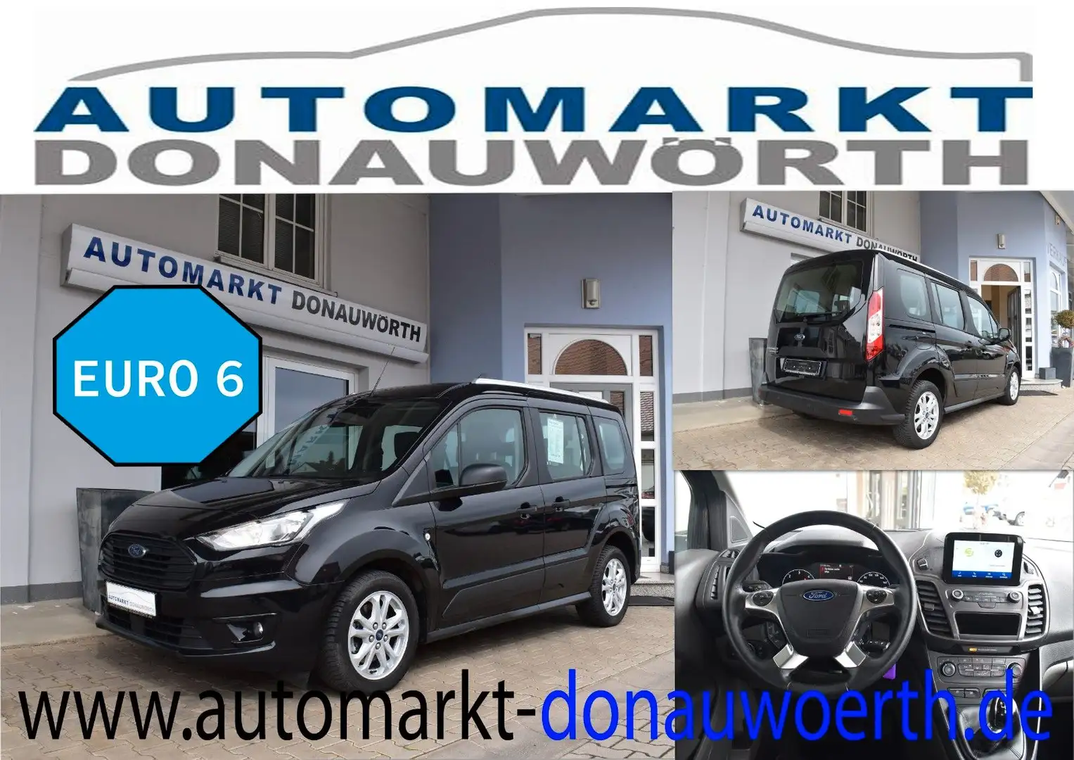 Ford Tourneo Connect 1.5 EcoBlue Trend PDC GRA Klima Fekete - 1
