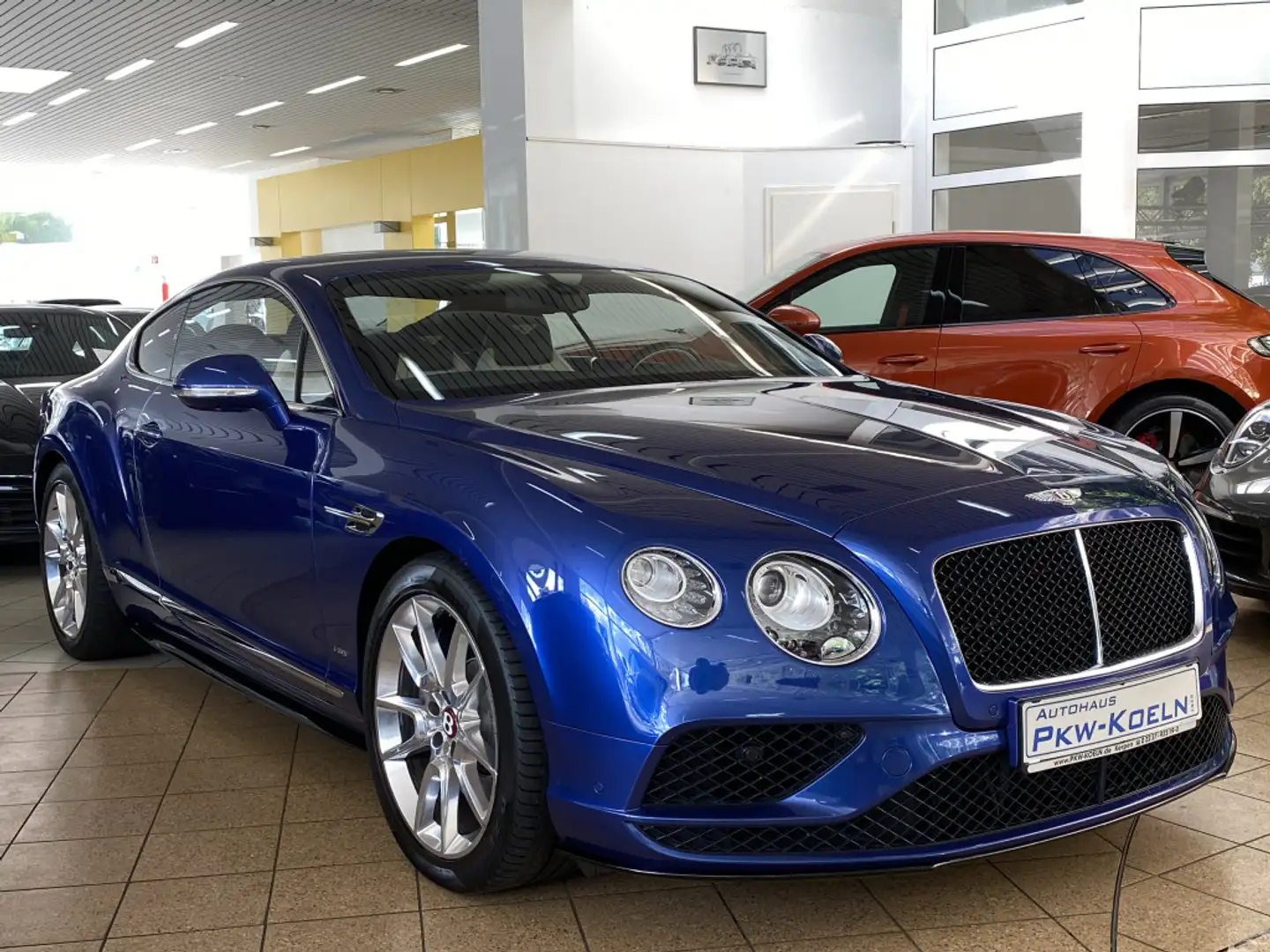 Bentley Continental GT V8 S*LUFT*CARBON*MASSAGE*KAMERA* Синій - 2