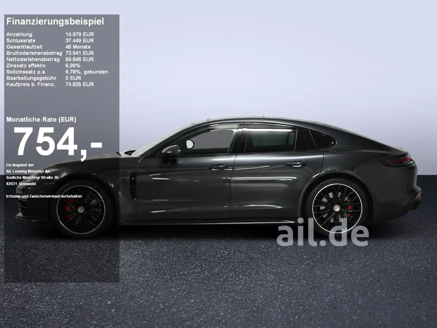 Porsche Panamera GTS LED HUD LM KAM Sport Gris - 1