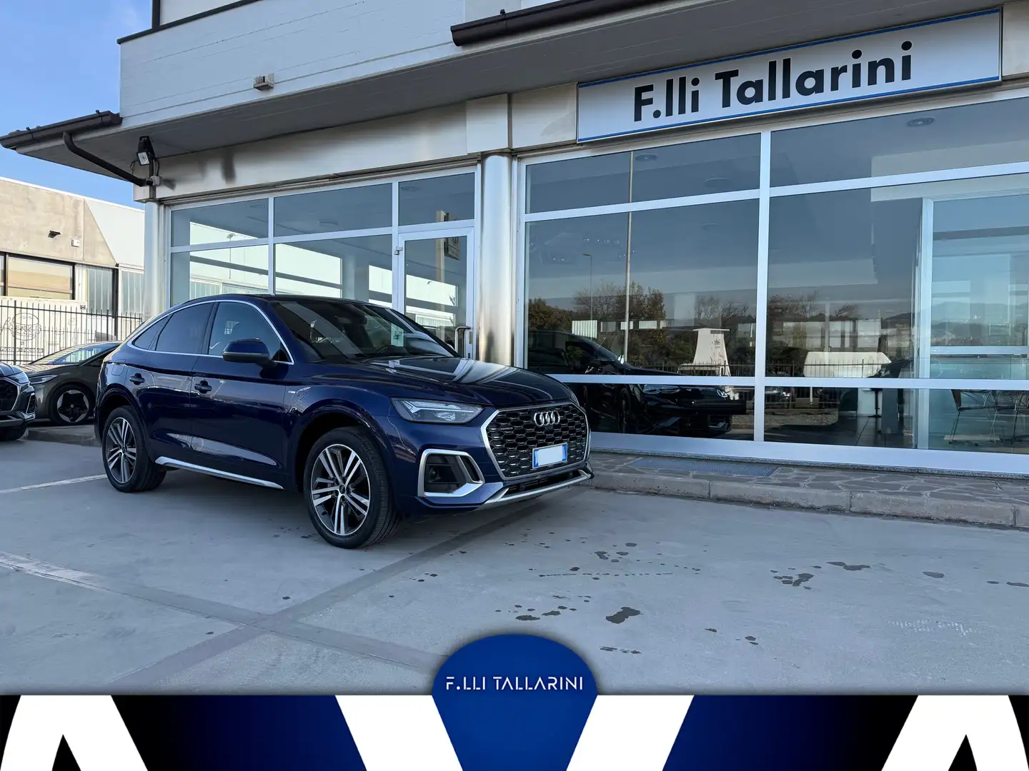 Audi Q5 Sportback 50 2.0 tfsi e S line Plus quattro 300cv Bleu - 1