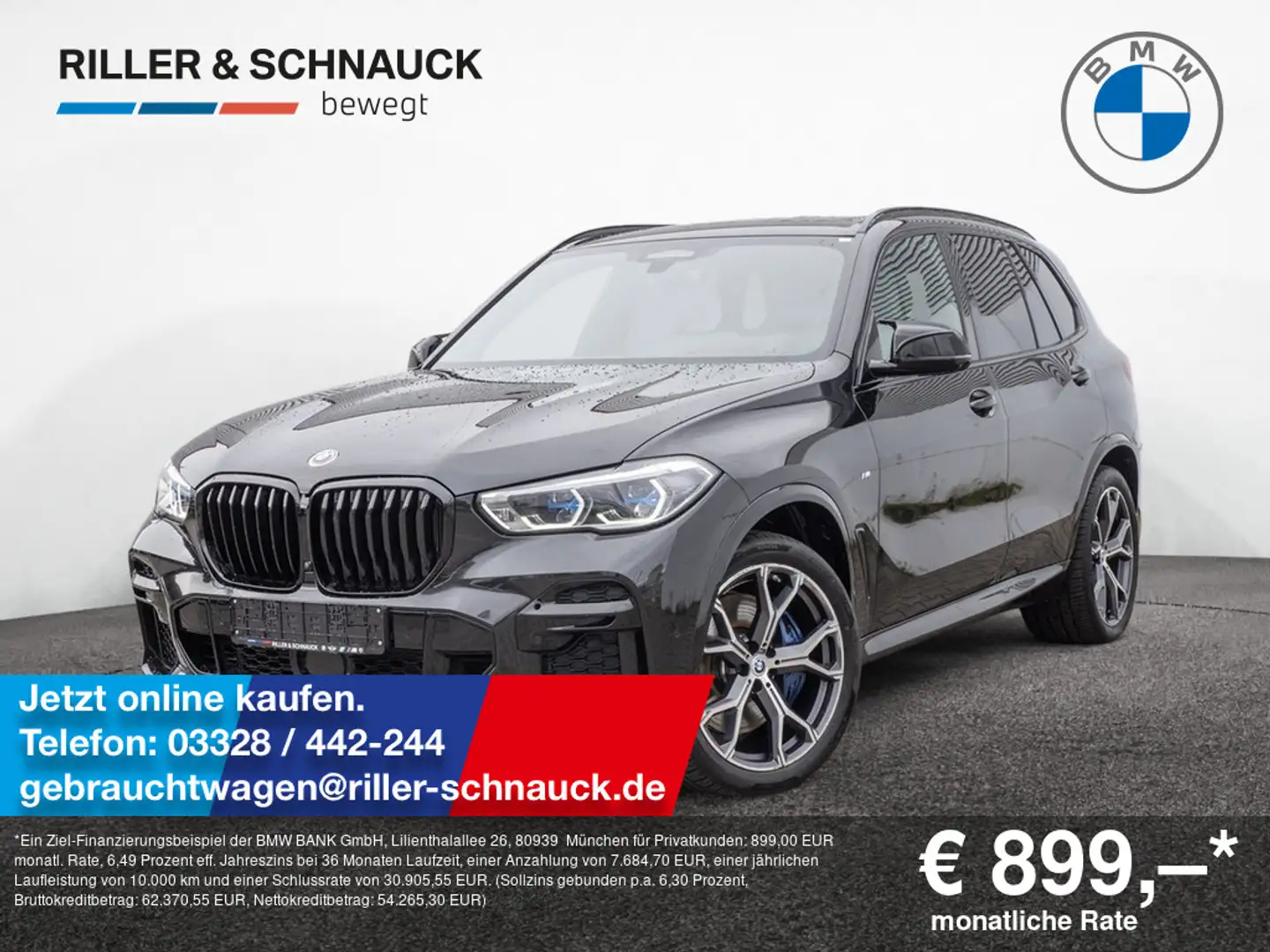 BMW X5 xDrive 40d M-Sport 360°+LASER+PANO+STANDHZ Noir - 1