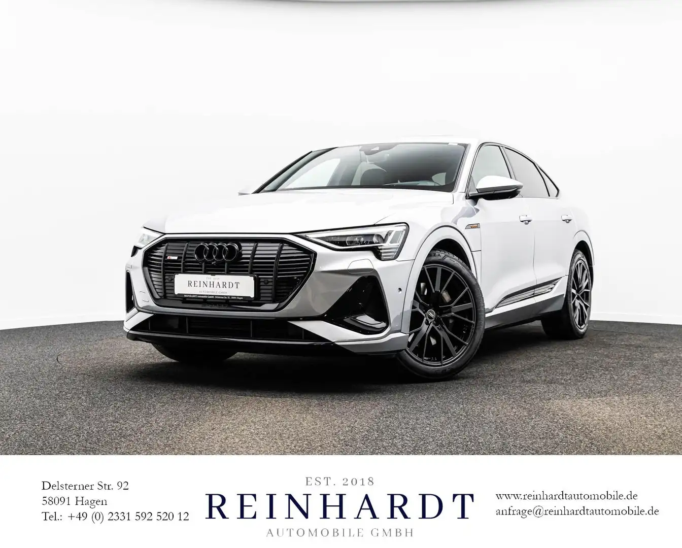 Audi e-tron SPORTBACK 55 2x S LINE ACC/HuD/PANO/360° Silber - 1