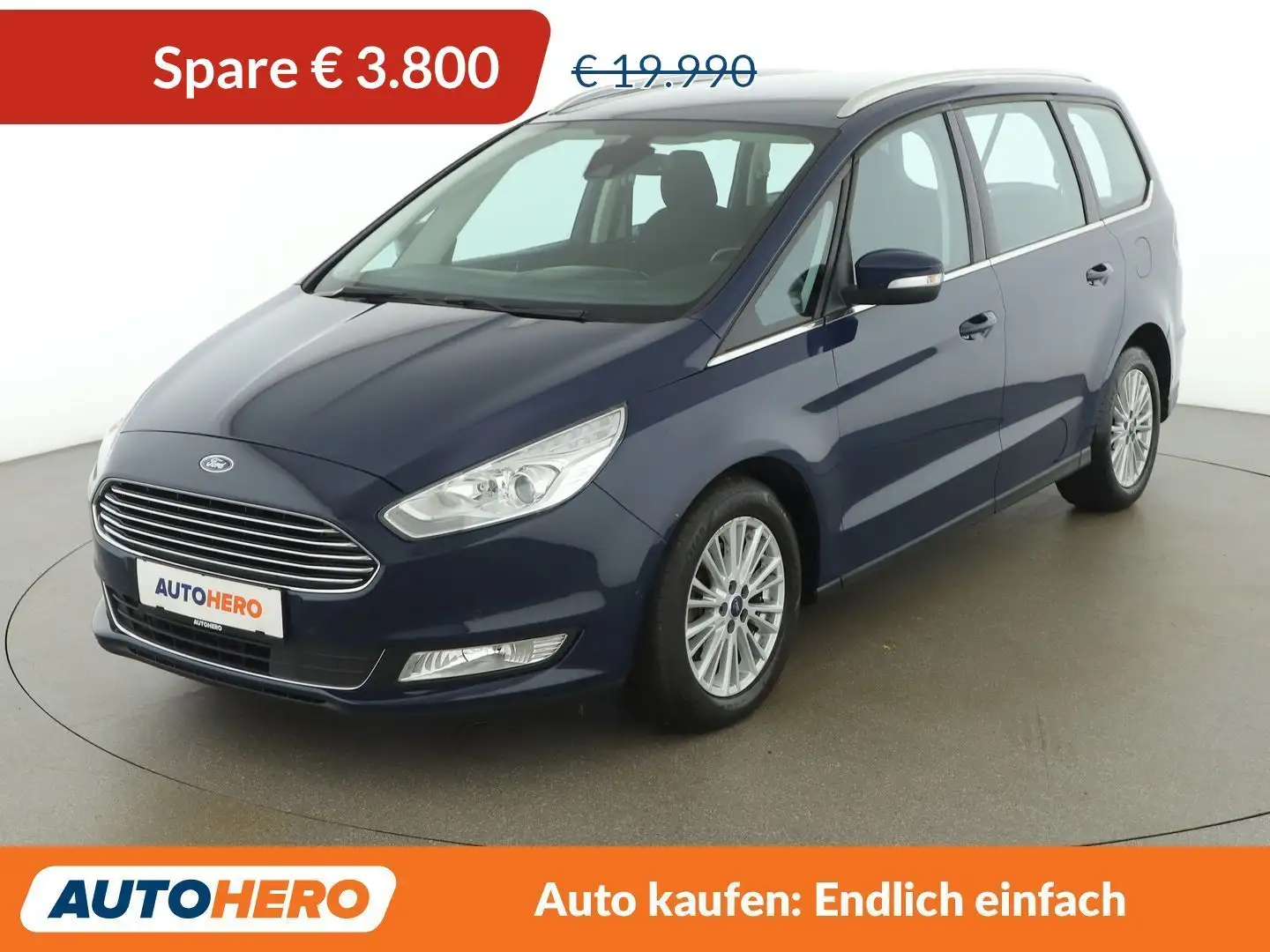 Ford Galaxy 2.0 TDCi Titanium Aut. *SPUR*TEMPO*NAVI* Blau - 1