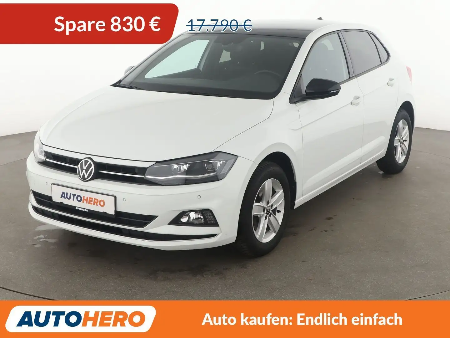 Volkswagen Polo 1.0 TSI Highline Aut.*PDC*LED*SHZ*ACC*KLIMA* Weiß - 1