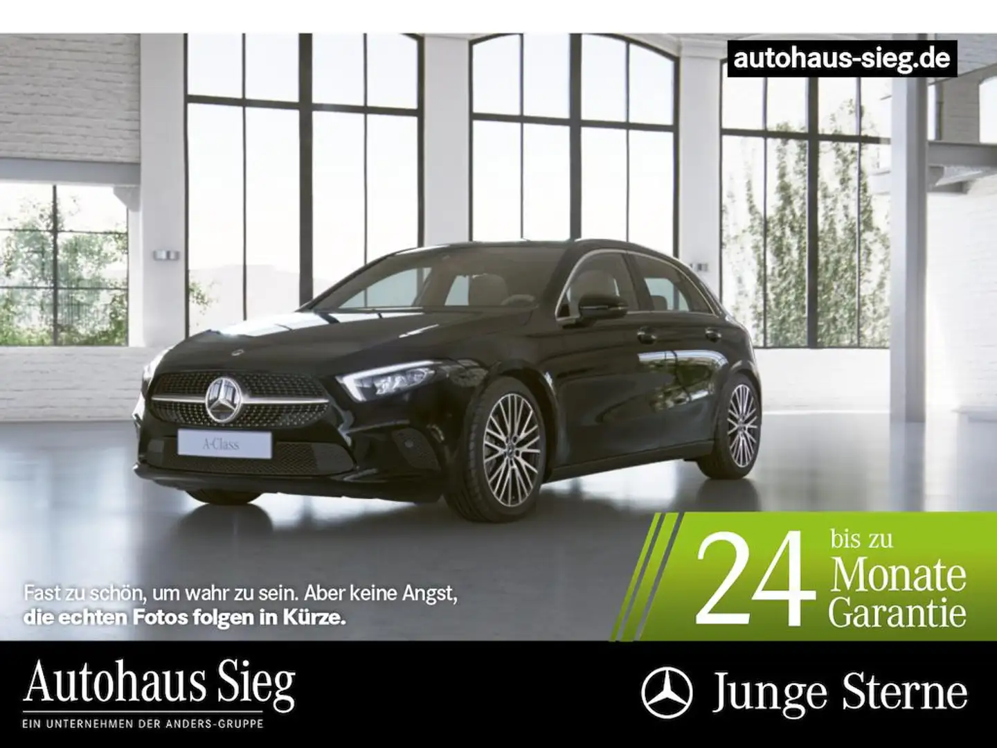 Mercedes-Benz A 200 d Progressive+MBUX+SHZ+LED+Kam+PDC+Apple Schwarz - 1