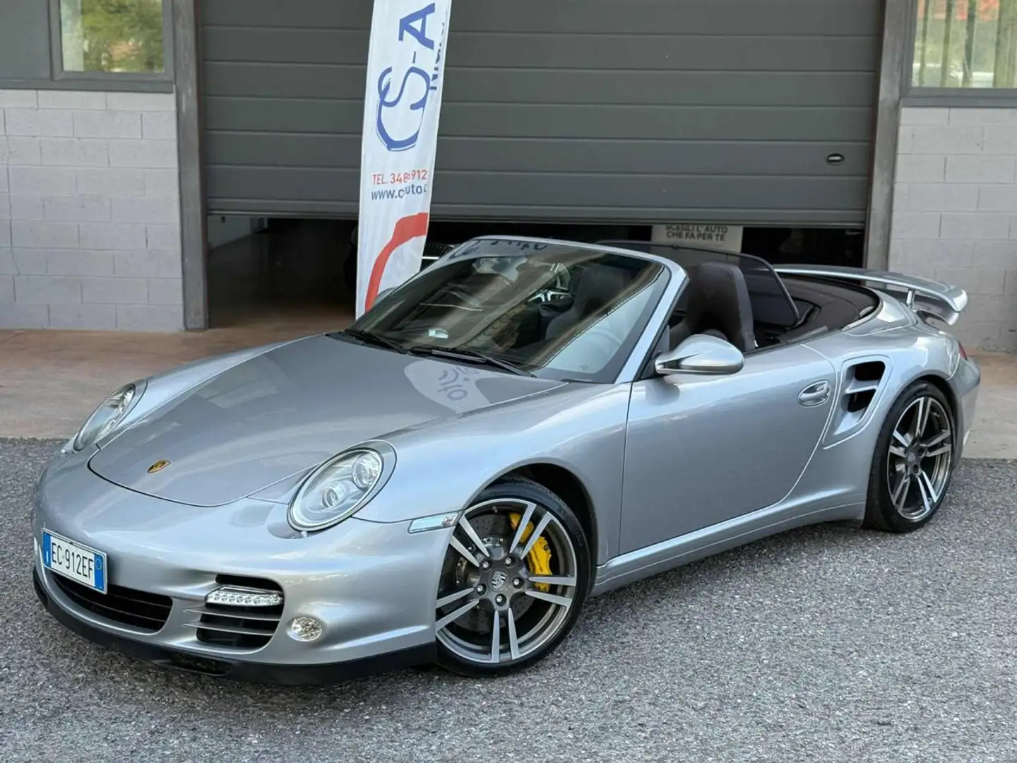 Porsche 911 Turbo Cabriolet Grigio - 2