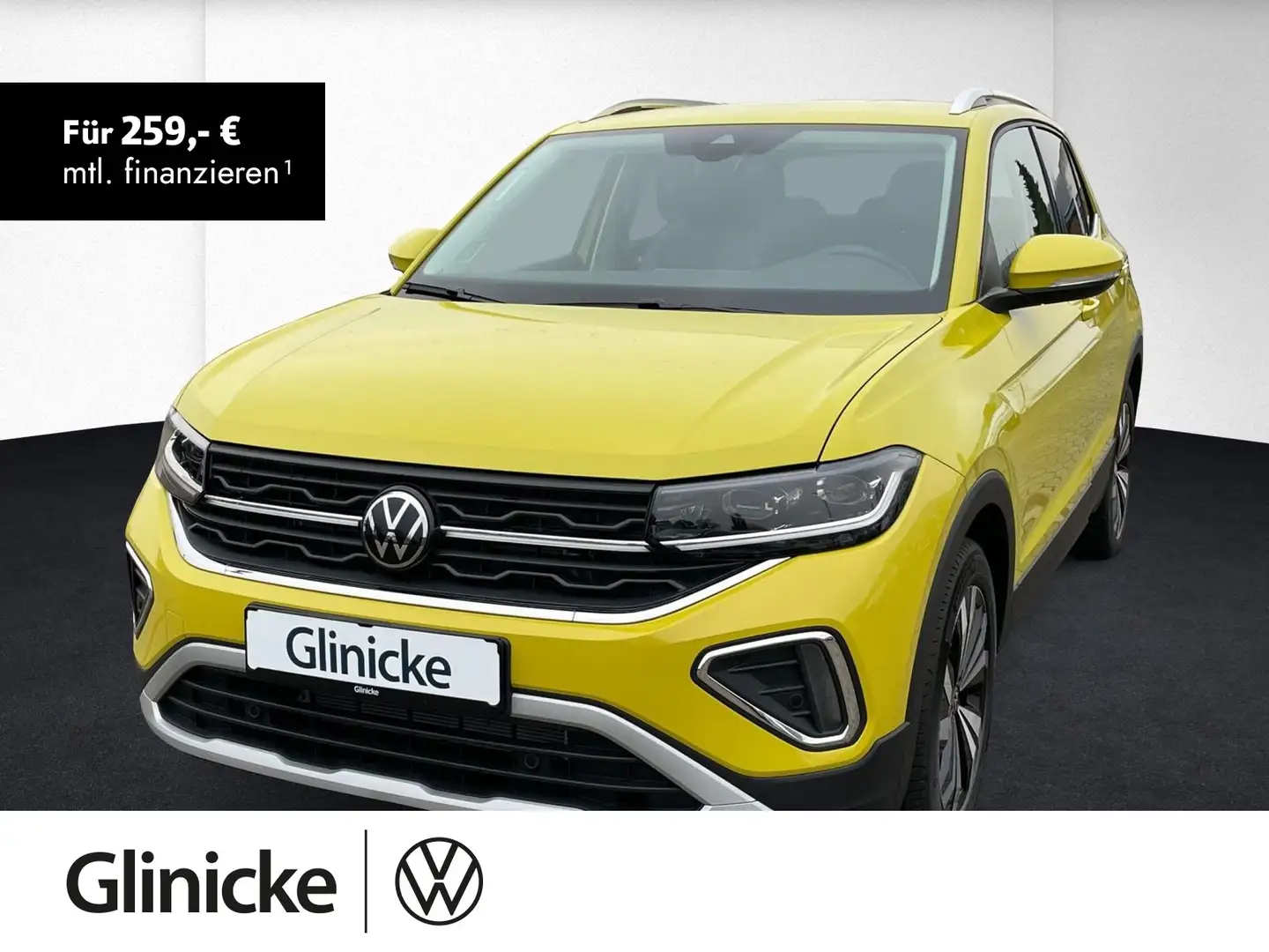 Volkswagen T-Cross Style 1,0 TSI AHK+Navi+SHZ+PDC+Clima+Mat Gelb - 1