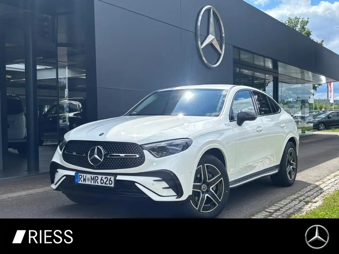 Mercedes-Benz GLC 200 d 4M Coupé AMG+AHK+DIGITALLIGHT+DISTRONIC Weiß - 1